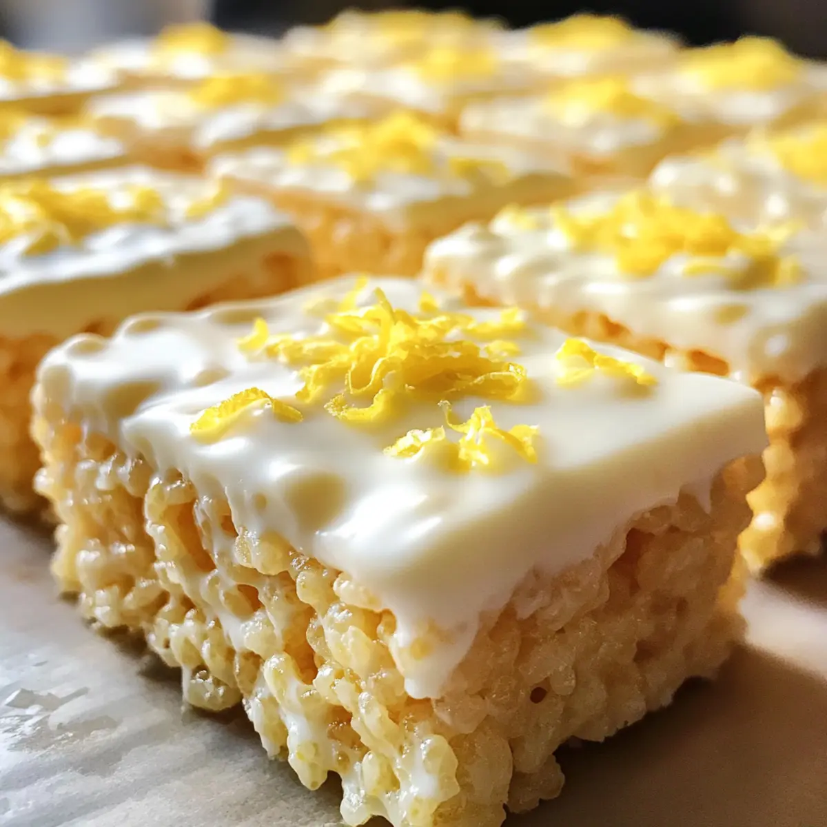 Lemon Rice Krispy Treats That Brighten Your Day!