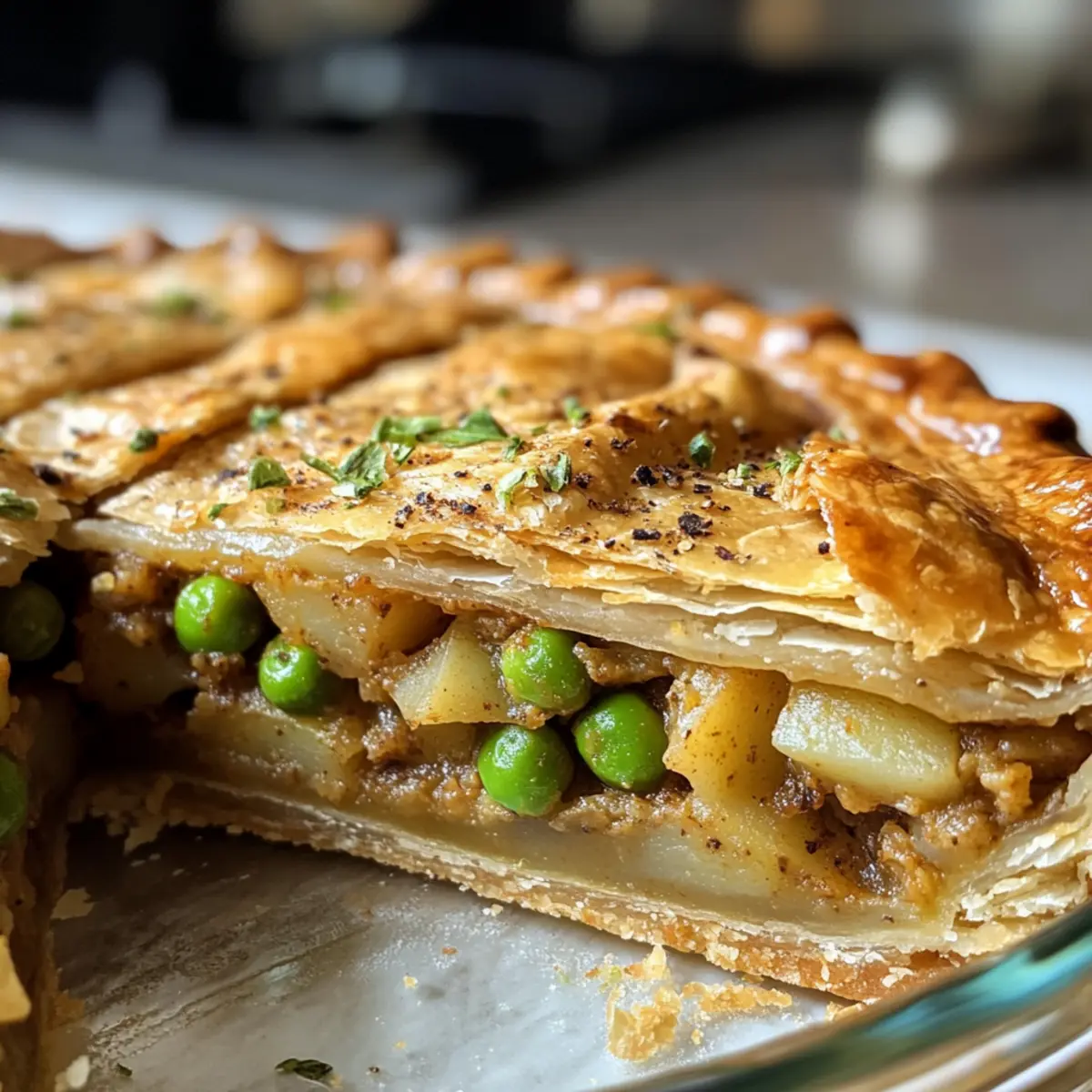 Crispy Vegan Samosa Pie for a Flavor-Packed Delight