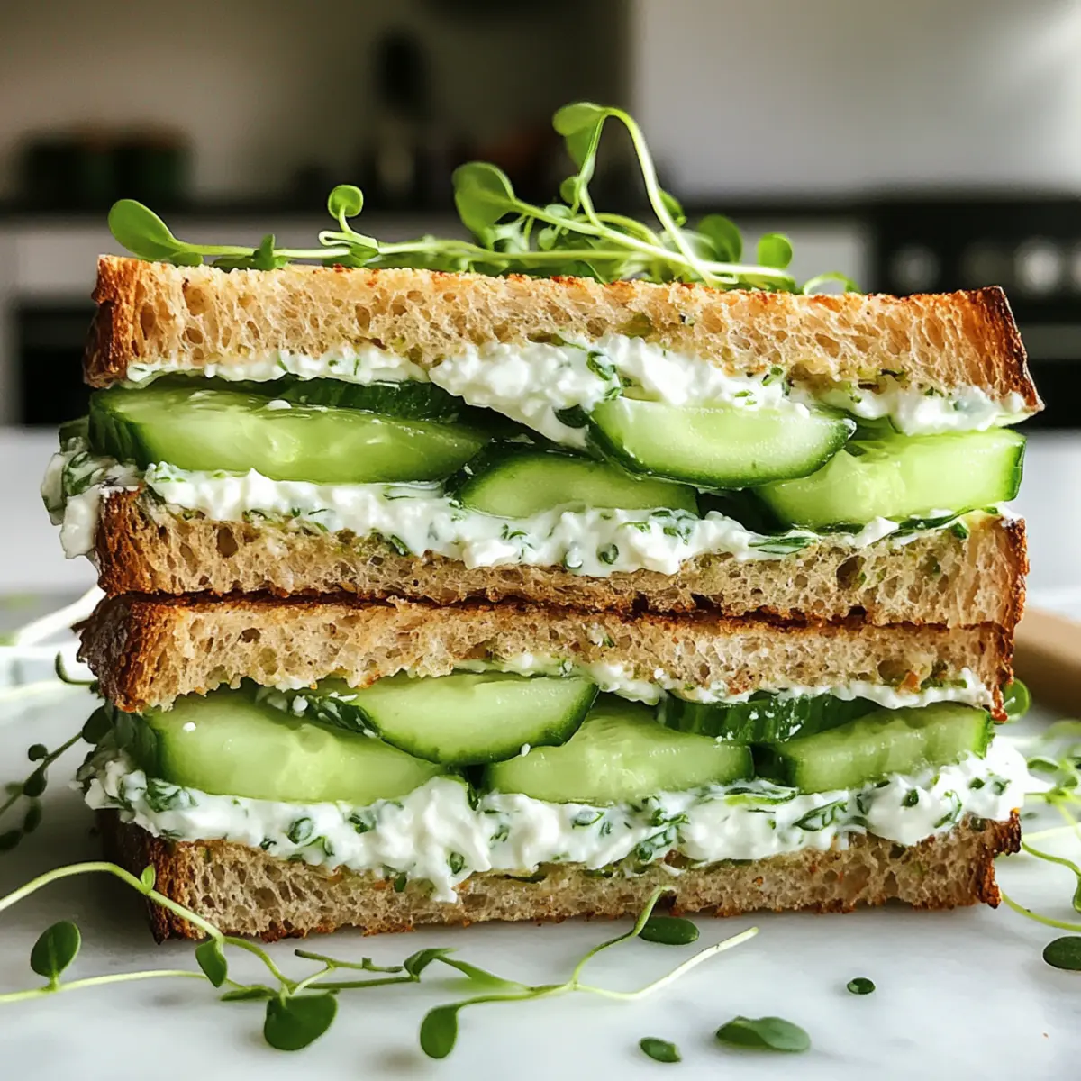 Crisp and Fresh Cucumber Salad Sandwiches for Light Lunches