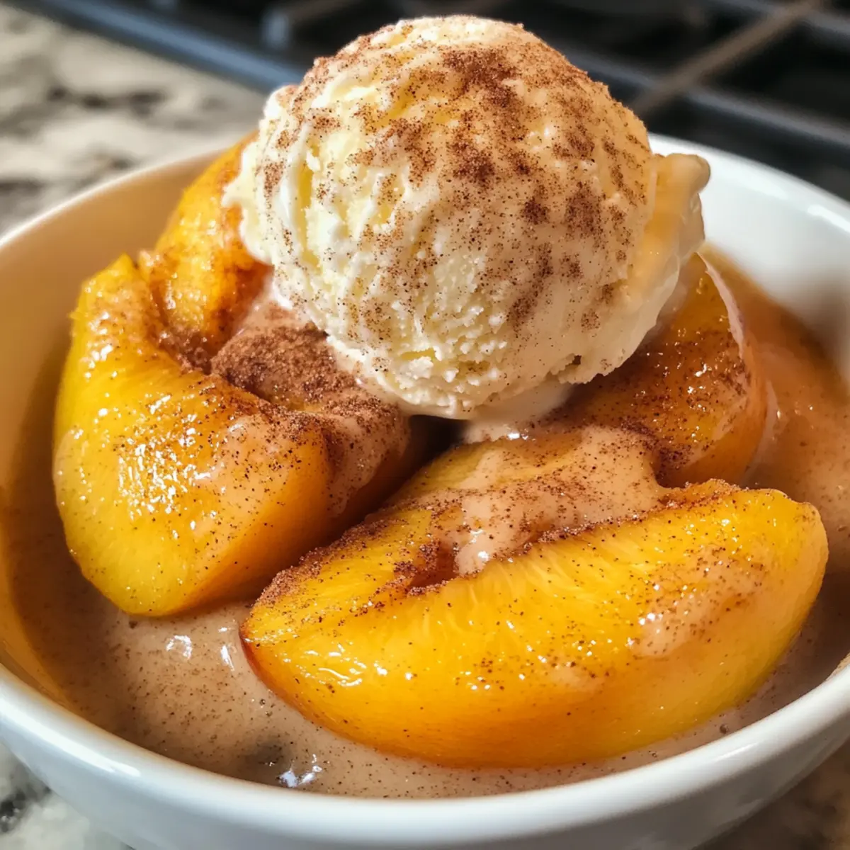 Delicious Cinnamon Sugar Baked Peaches Ready in 15 Minutes