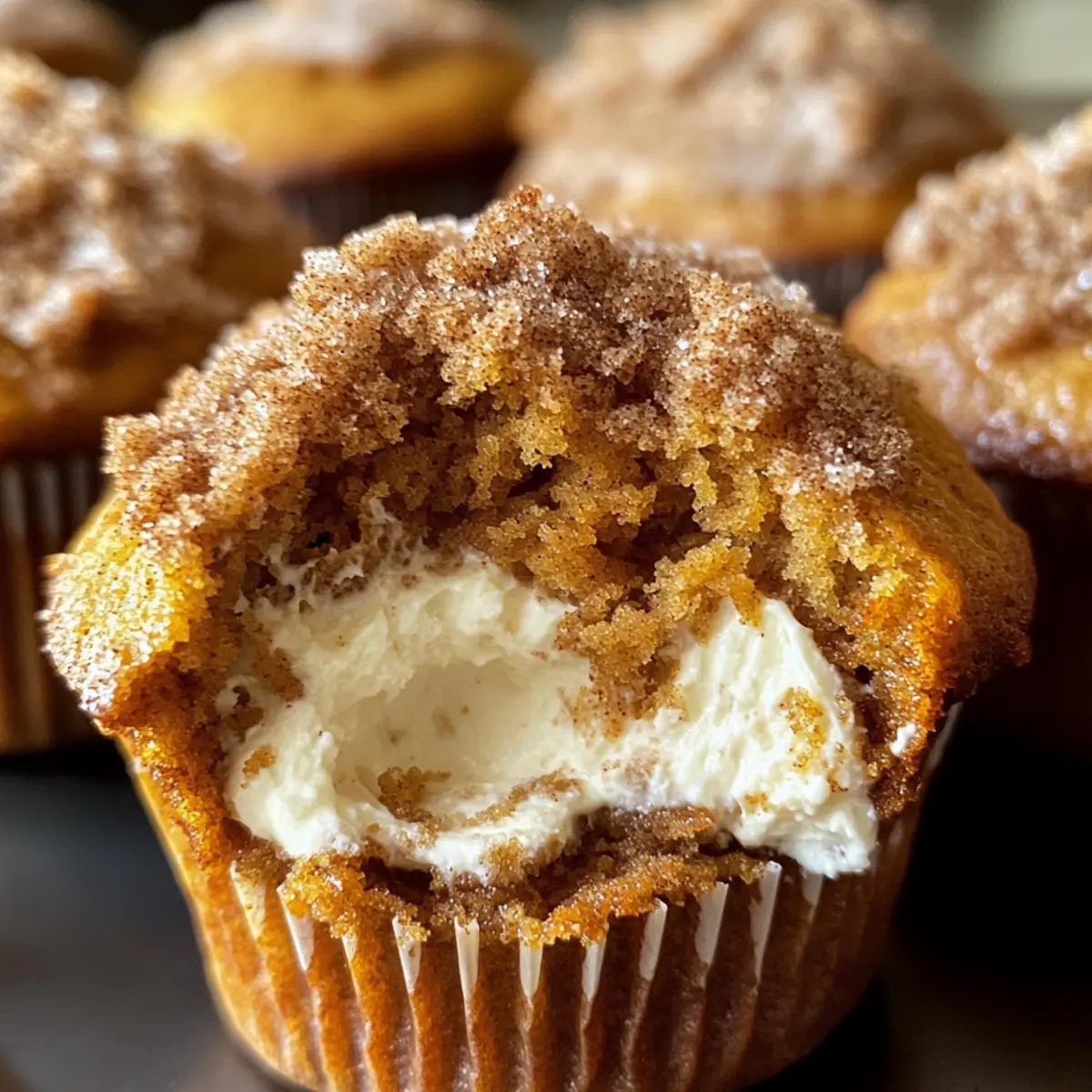 Irresistibly Fluffy Pumpkin Muffins with Maple Cream Cheese Filling