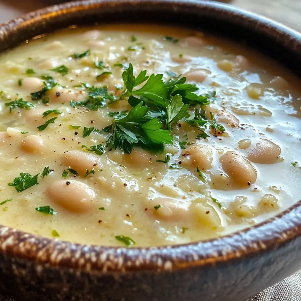 Creamy Greek White Bean Soup: A Heart-Healthy Hug in a Bowl