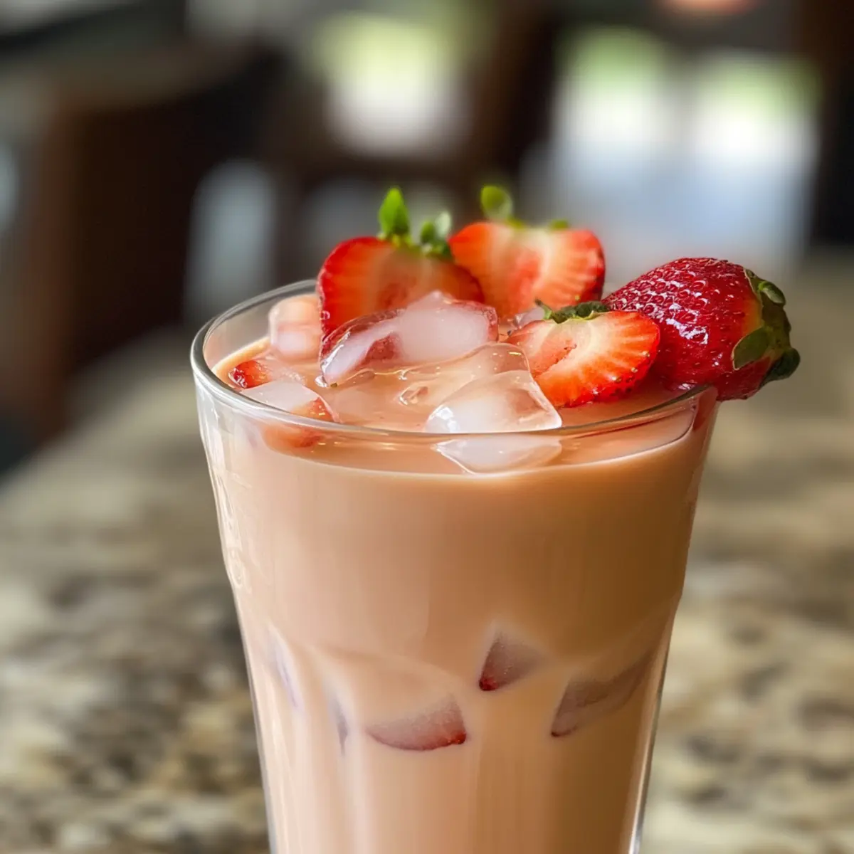 Delightful Strawberry Earl Grey Milk Tea for Refreshing Sips