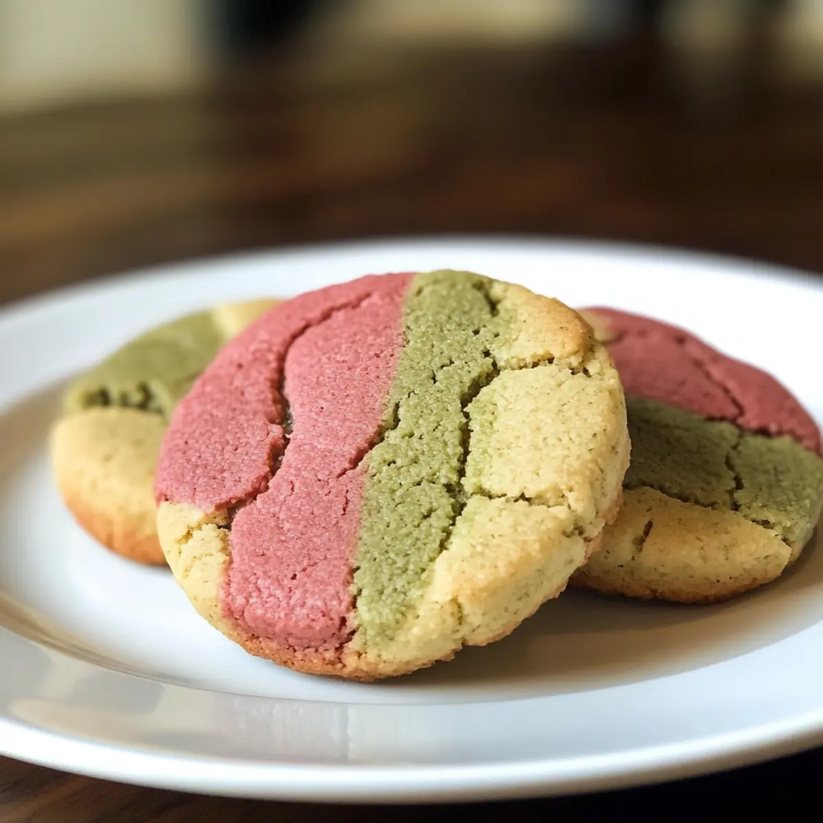 30-Minute Strawberry Matcha Neapolitan Cookies for Colorful Munching