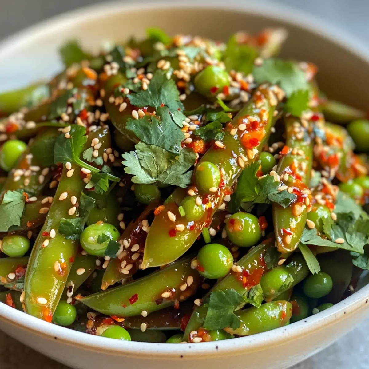 Chili Crisp Snap Pea Salad for a Fresh, Crunchy Delight