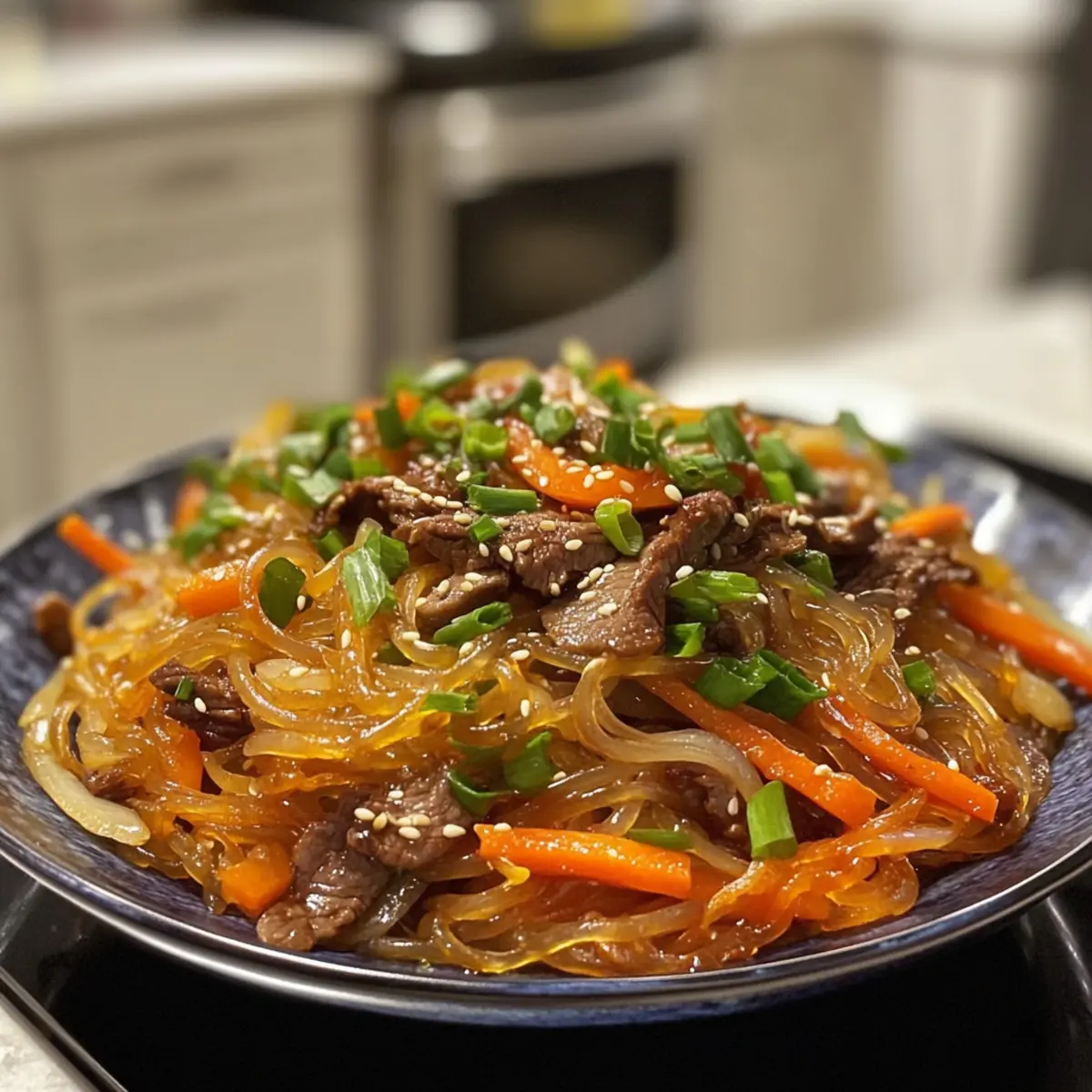 Savory Japchae: A Heartwarming Korean Noodle Delight
