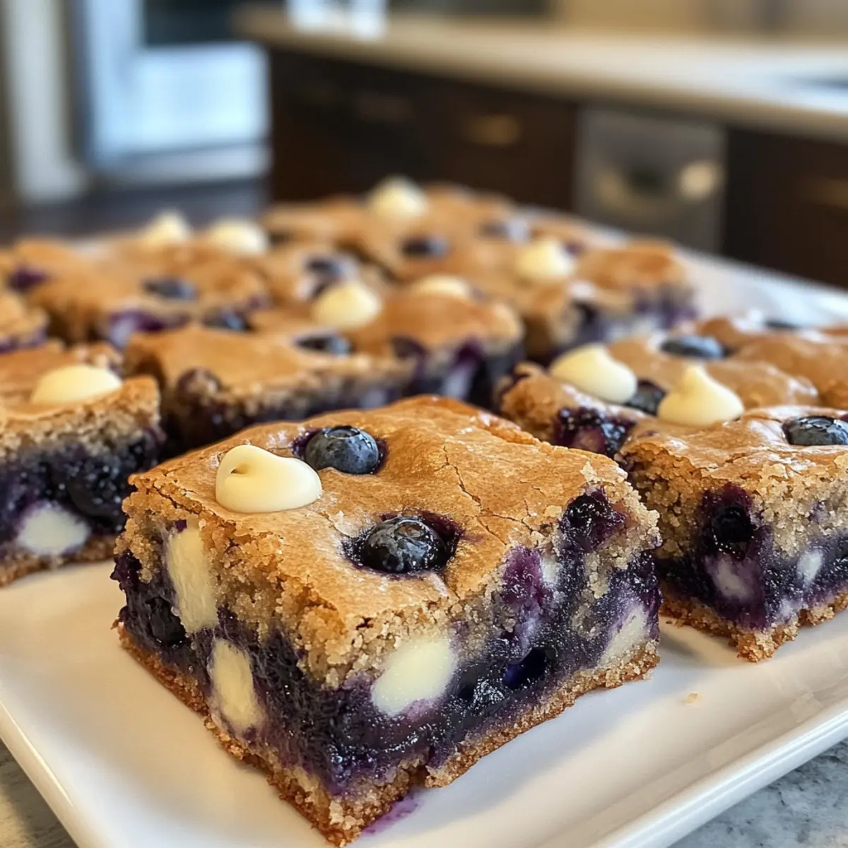 Delicious Blueberry Blondies to Brighten Your Day