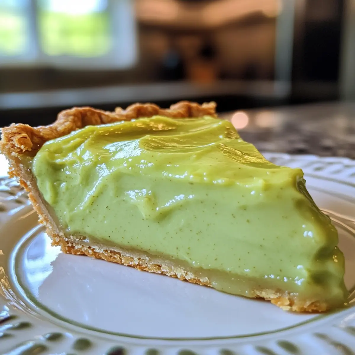Irresistibly Creamy Pistachio Custard Pie Recipe