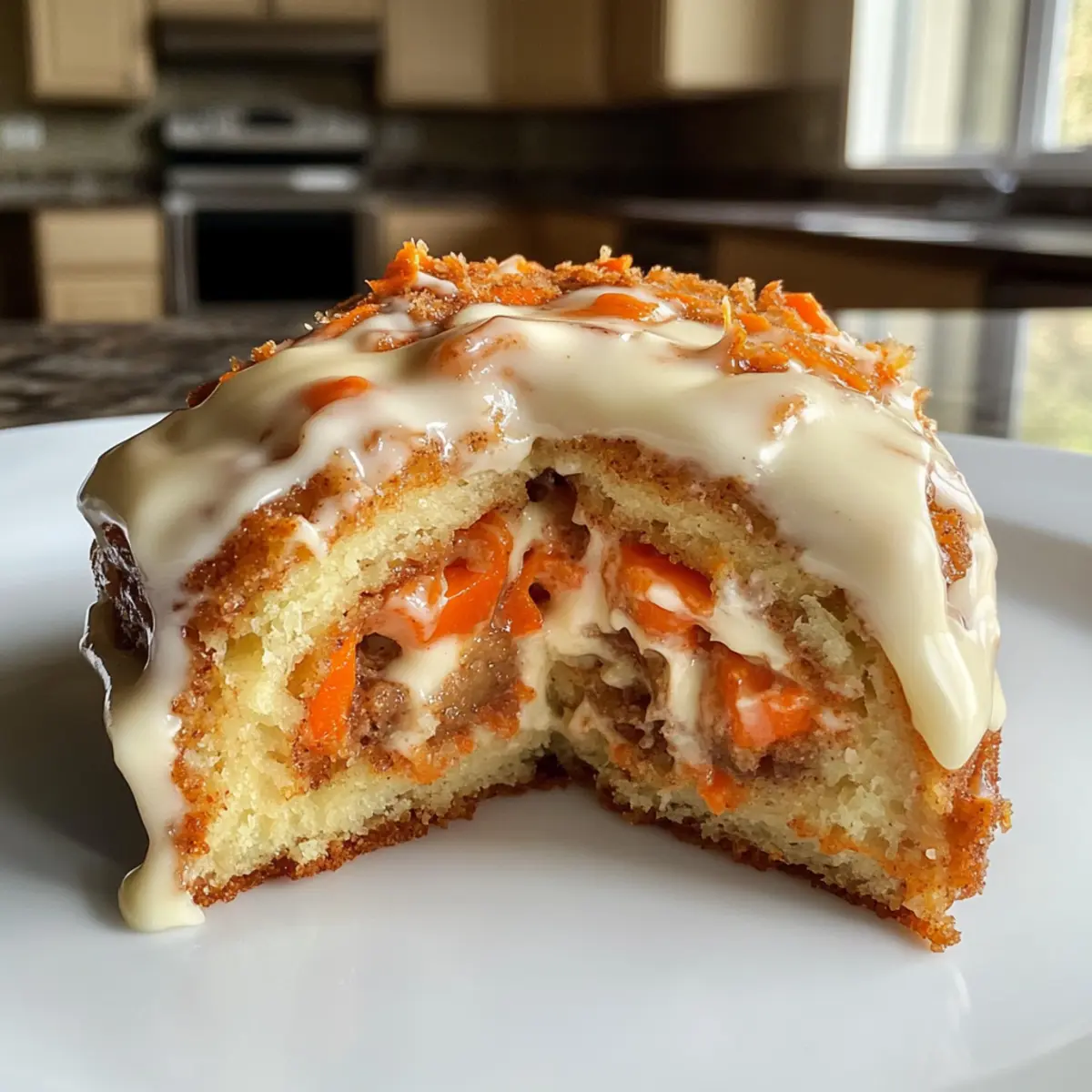 Carrot Cake Cinnamon Rolls with Mascarpone Icing Bliss