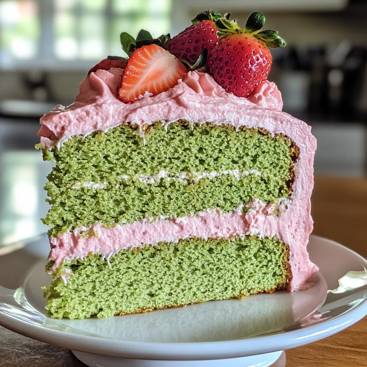Irresistible Strawberry Matcha Latte Cake You’ll Love