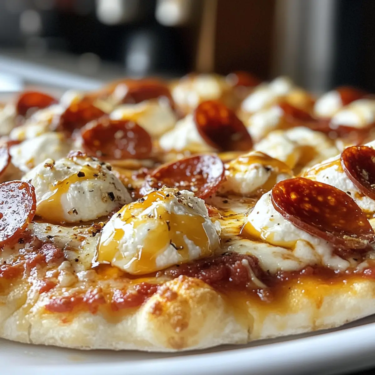 Delicious Hot Honey Pepperoni Ricotta Pizza for Summer Fun