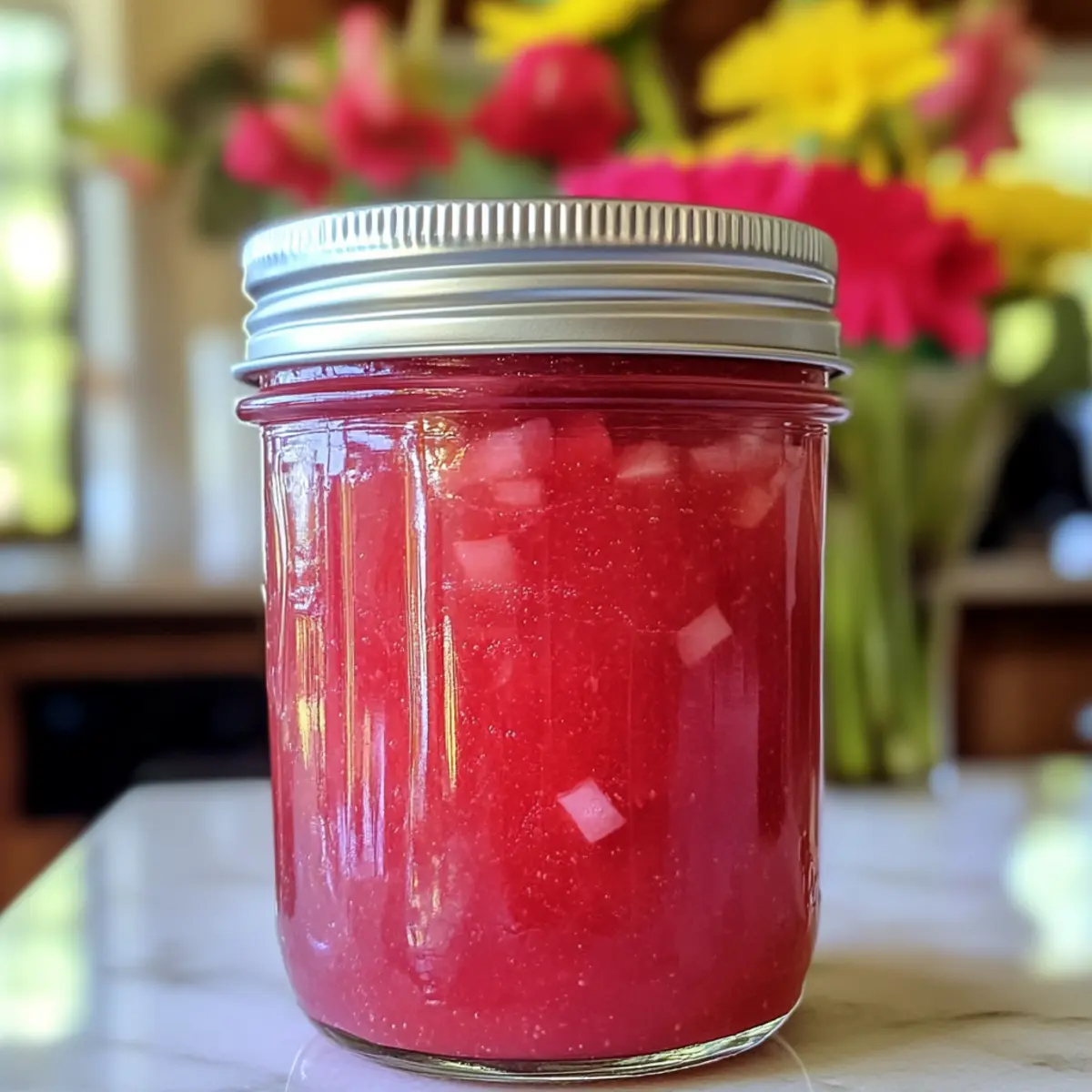 Sweet and Tangy Vanilla-Rhubarb Jam to Brighten Your Day