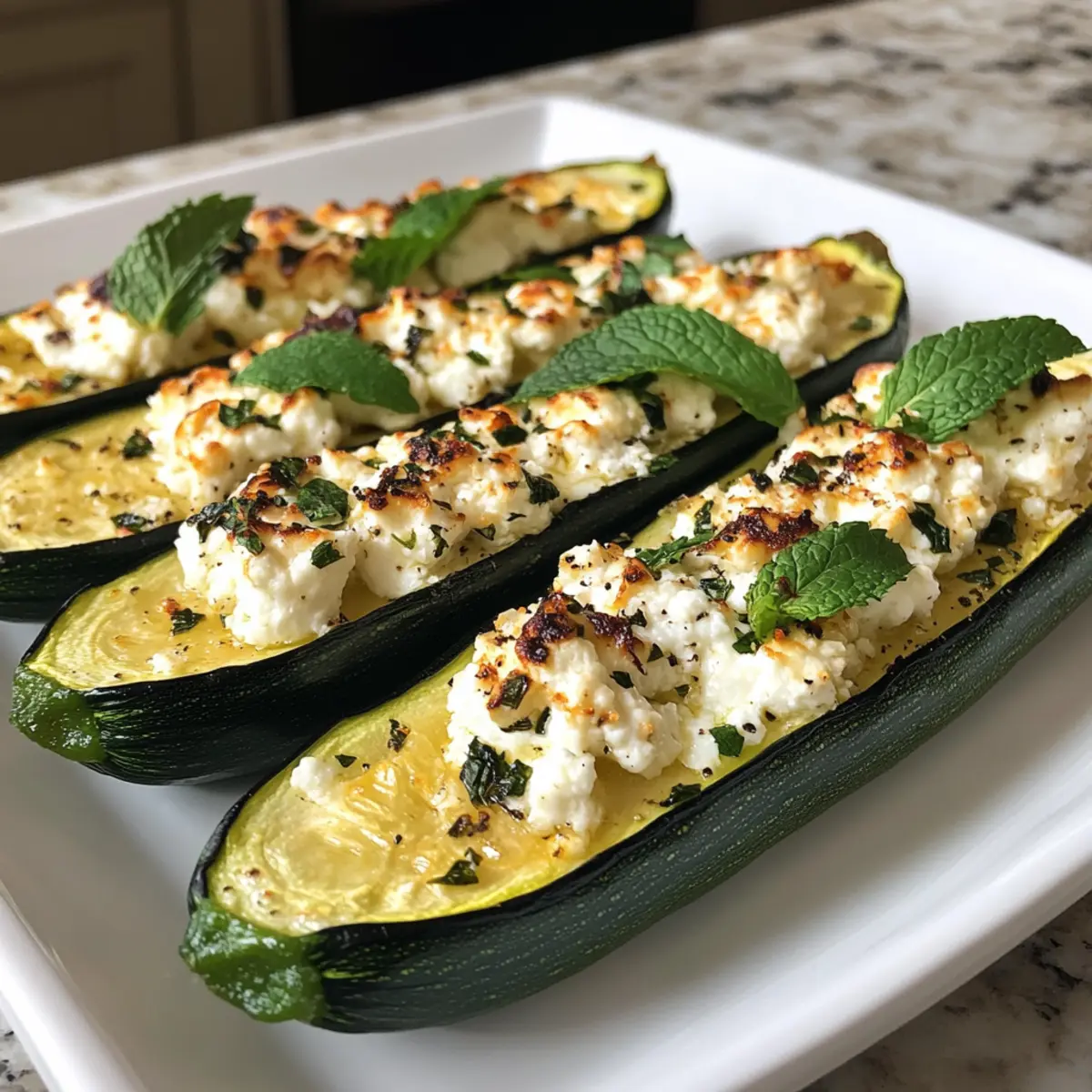 Baked Zucchini With Goat Cheese for a Scrumptious Snack
