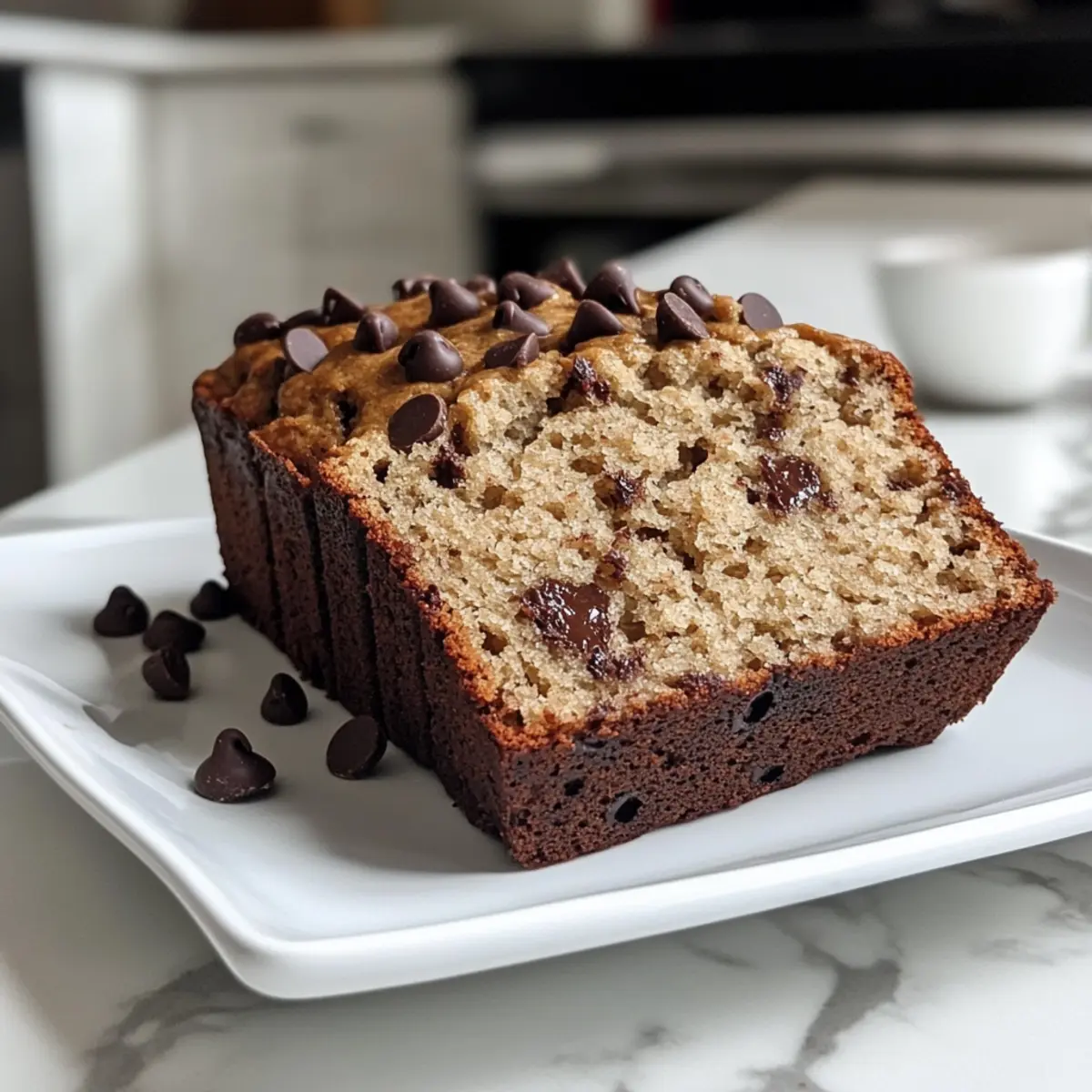 Mouthwatering Gluten-Free Blender Banana Bread with Cottage Cheese and Chocolate Chips