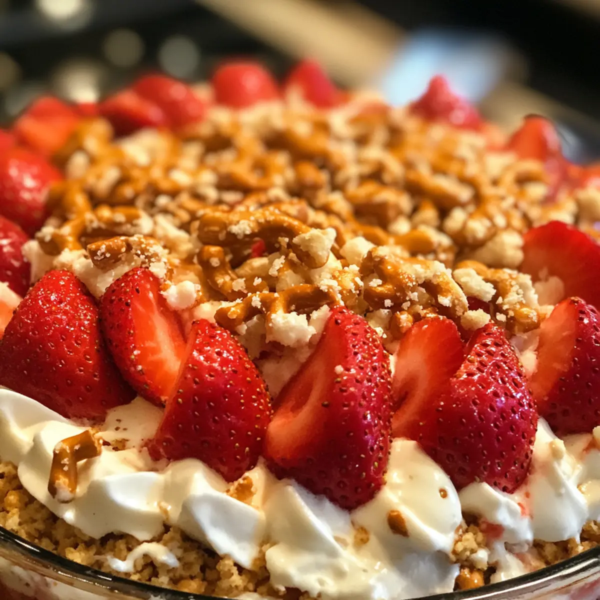 Delightful Strawberry Crackle Salad: Creamy & Crunchy Bliss