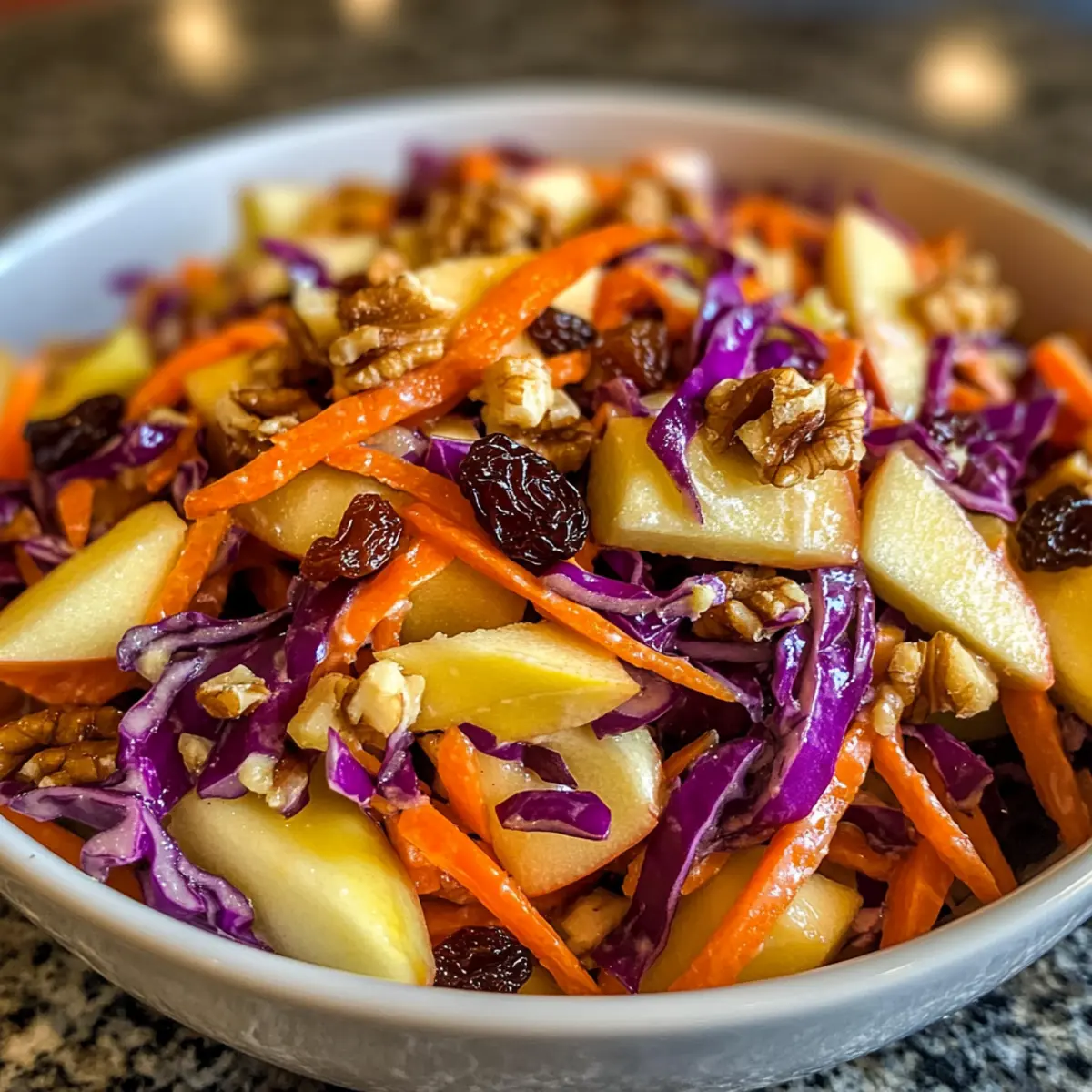 Crunchy Apple Carrot Salad with Creamy Citrus Dressing Delight