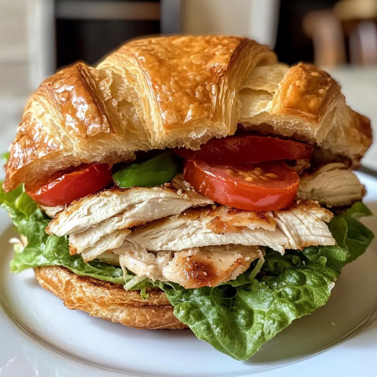 Irresistible Chicken Caesar Croissant Sandwich You'll Love