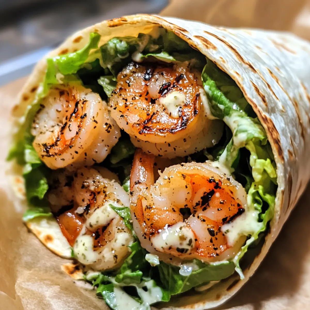 Grilled Shrimp Caesar Wraps: A Fresh, Flavorful Delight