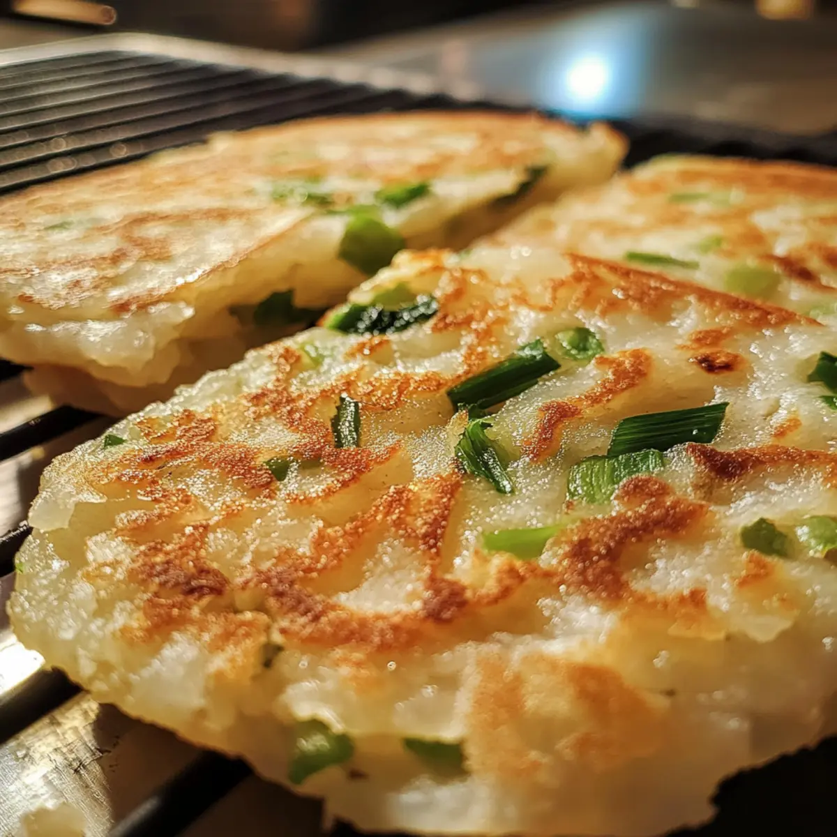 Crispy Rice Paper Scallion Pancakes