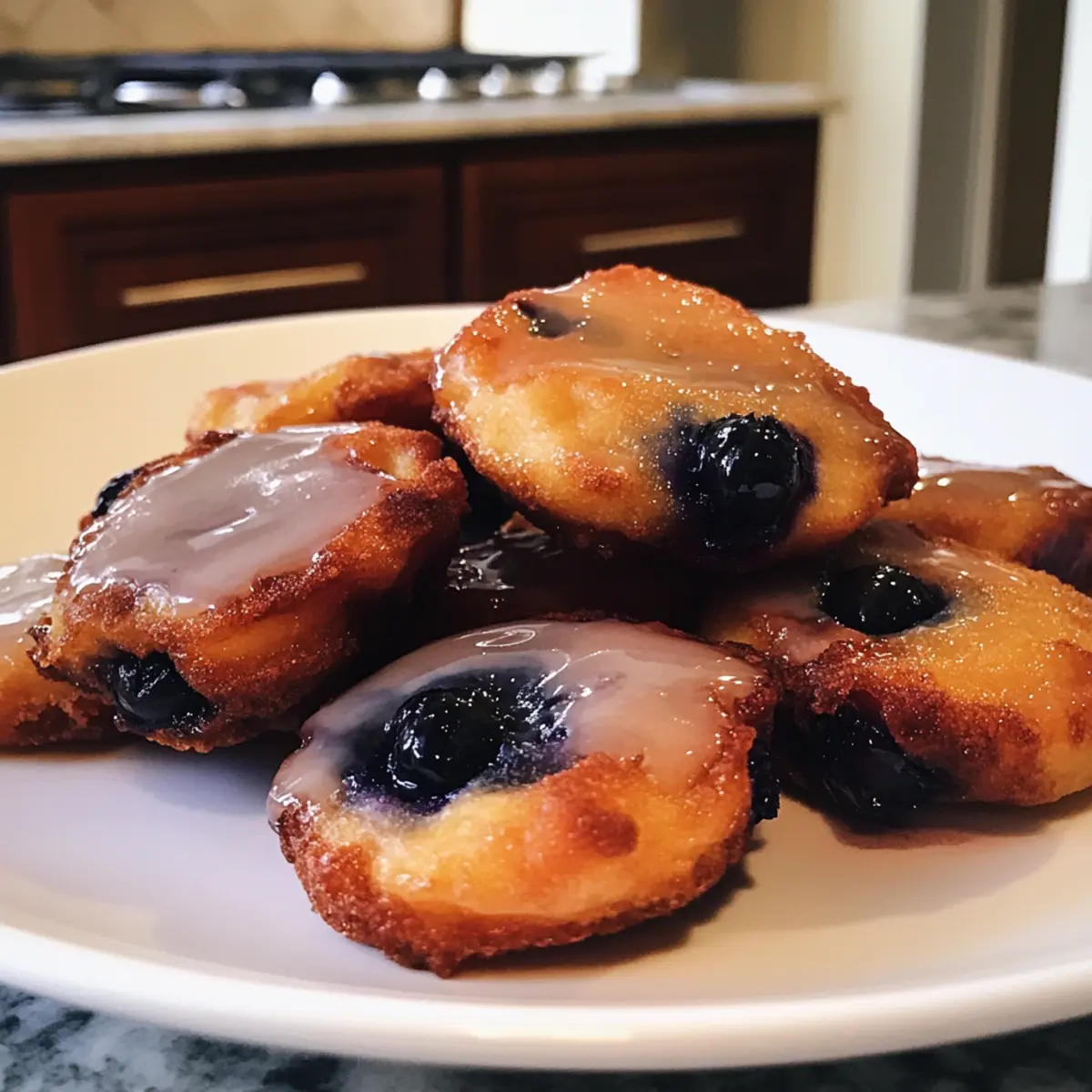 Blueberry Fritters with Brown Butter Lemon Glaze for Comfort Food Joy