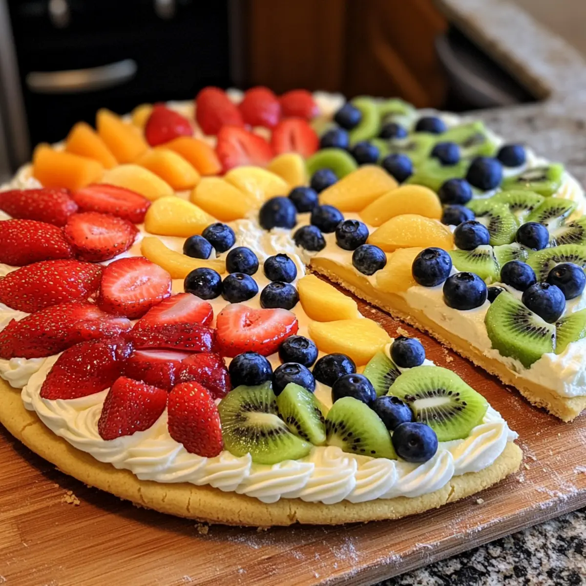 Delicious Fruit Pizza: A Colorful Twist on Dessert!