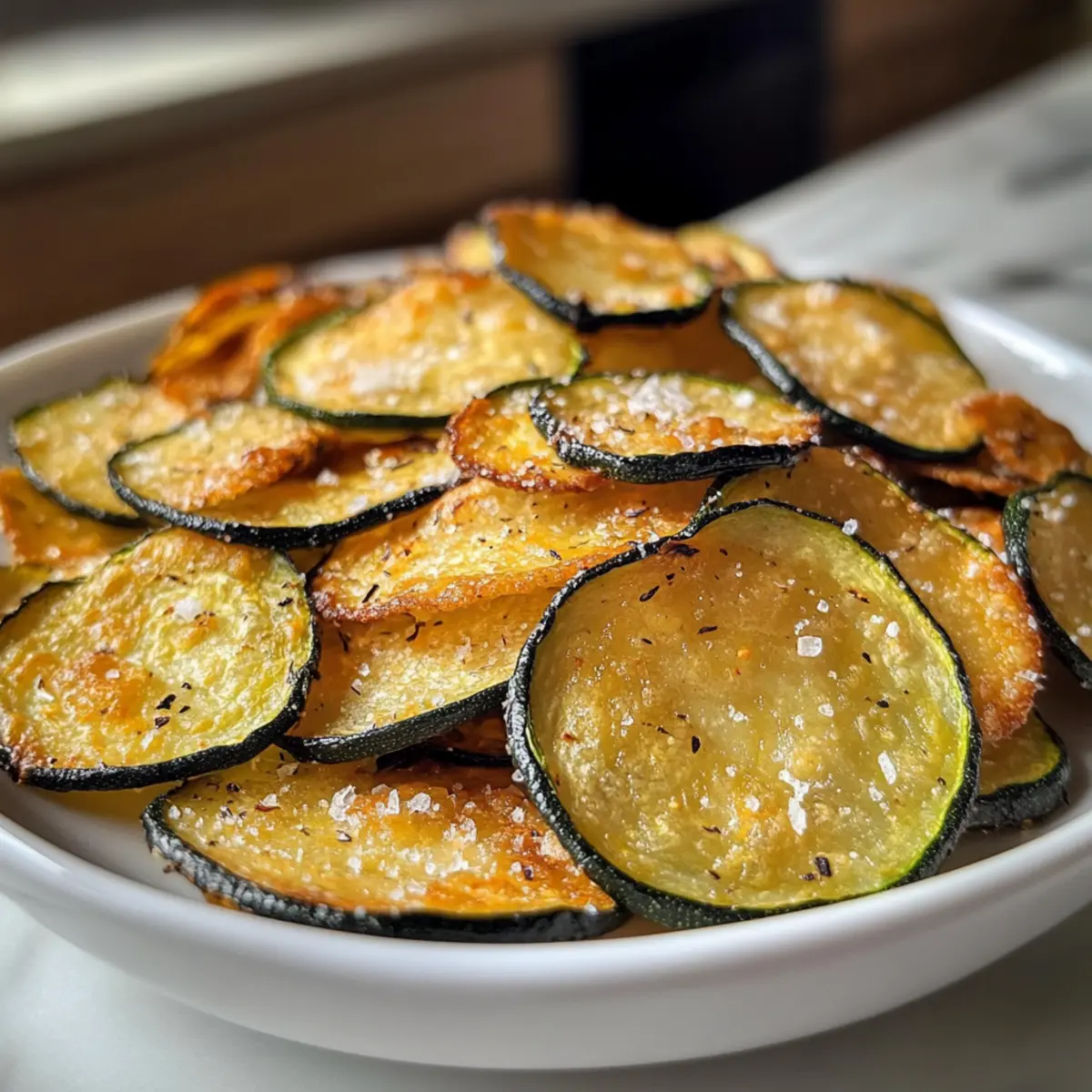 Salt and Vinegar Zucchini Chips