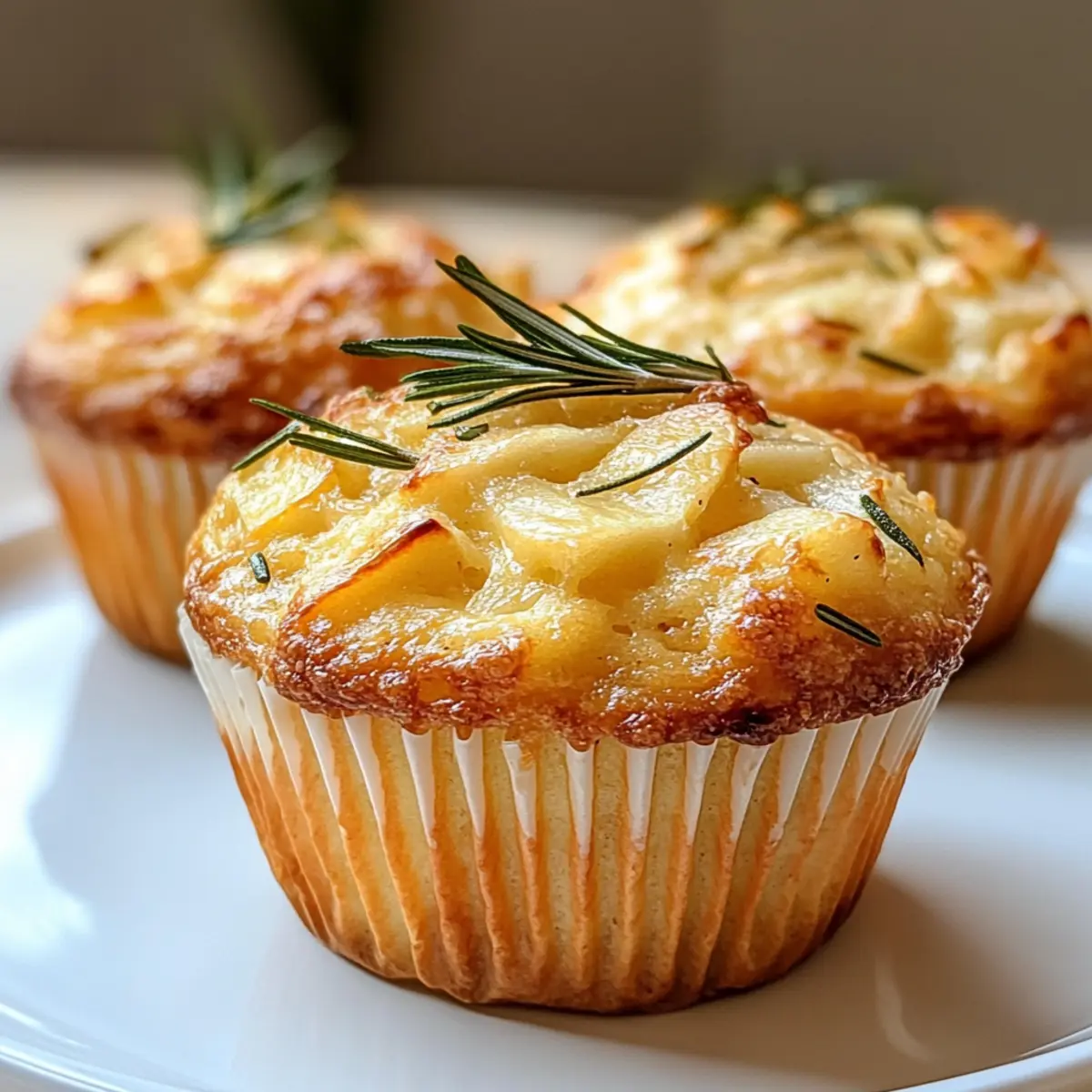 Savory Apple Cheddar Muffins with Rosemary to Savor Today