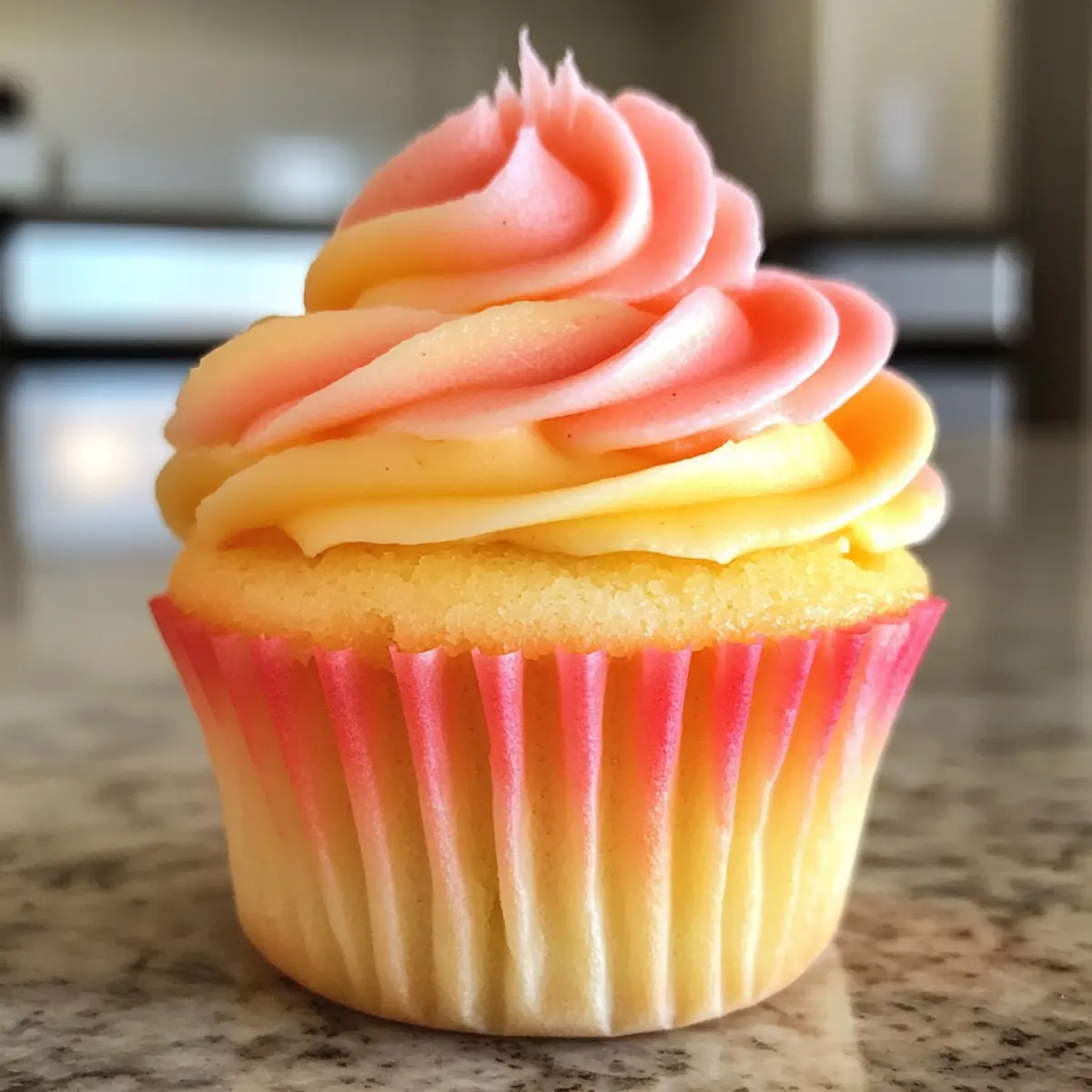 Mango Strawberry Sunset Cupcakes: A Tropical Delight in Every Bite
