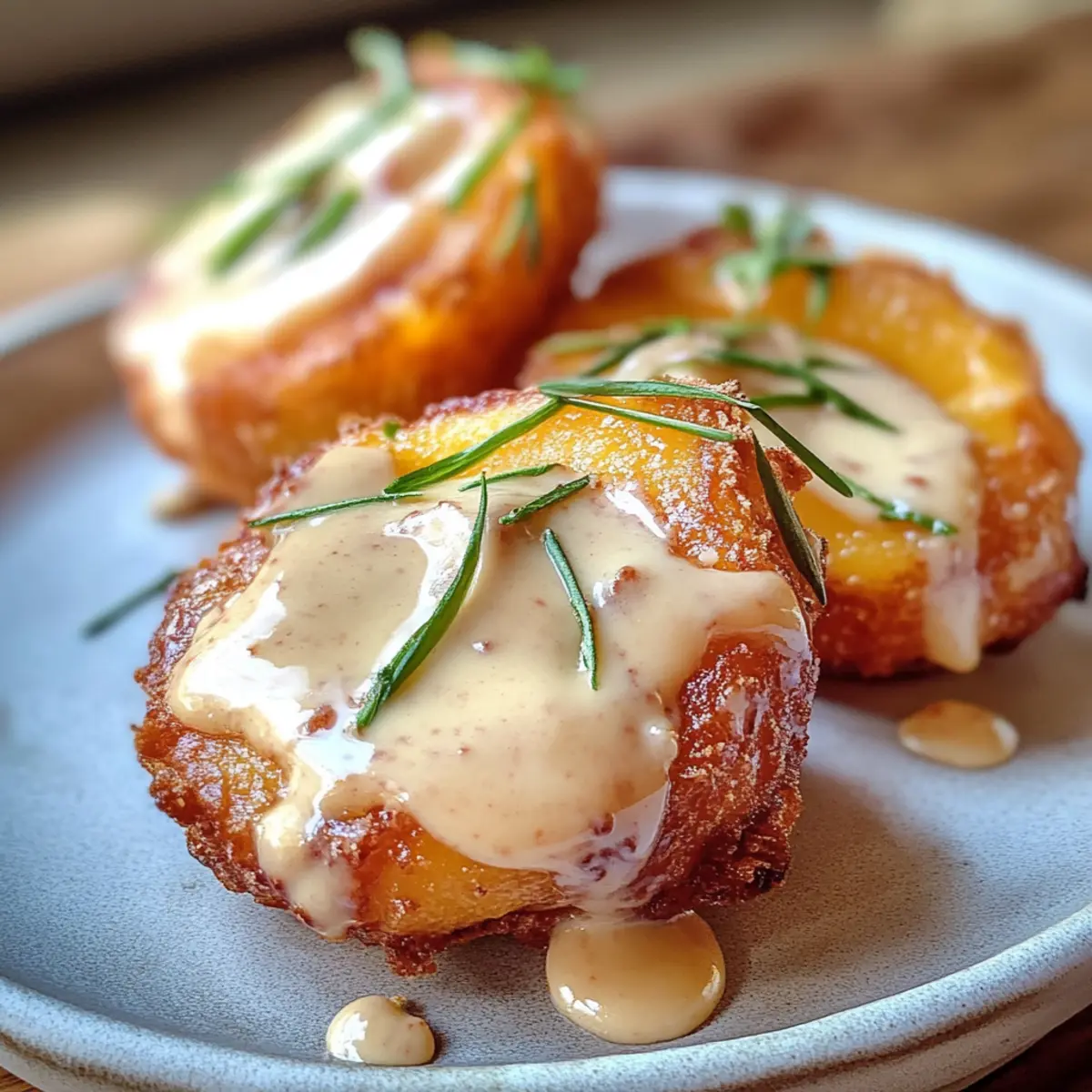 Sourdough Fried Peaches with Crème Anglaise: A Southern Delight