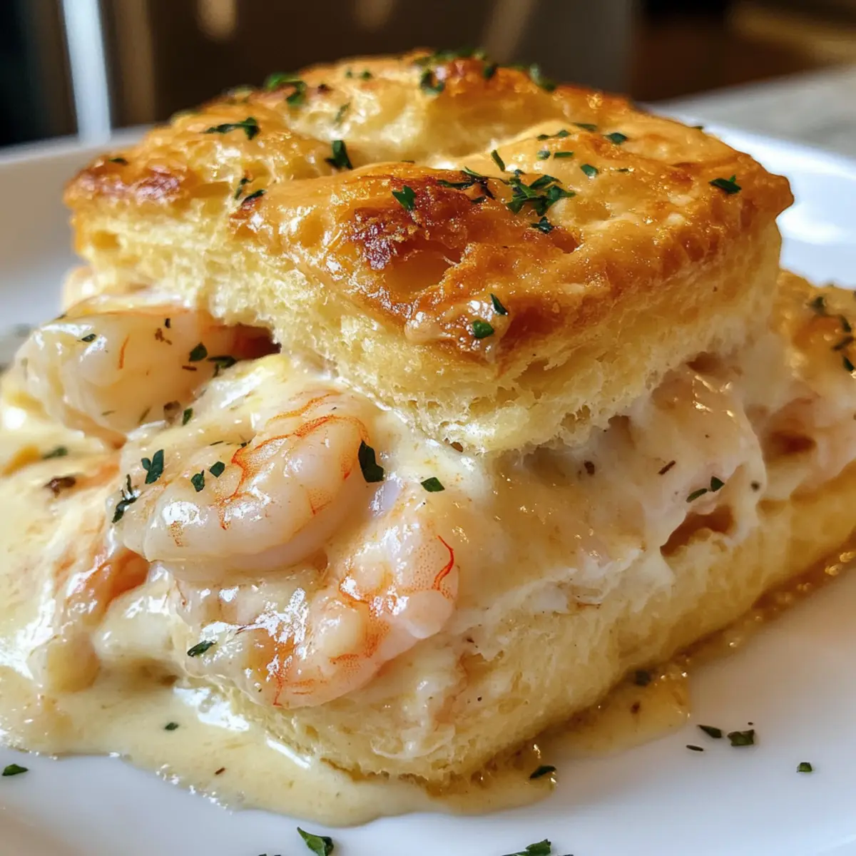 Shrimp and Crab Biscuit Melts