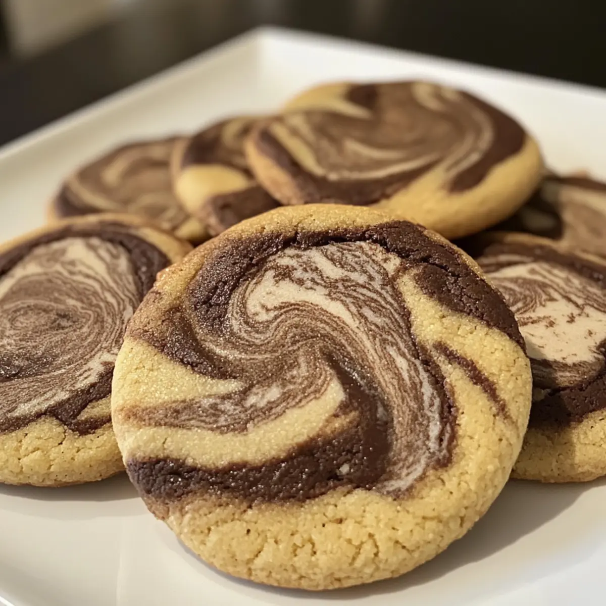 Vietnamese Coffee Marble Cookies