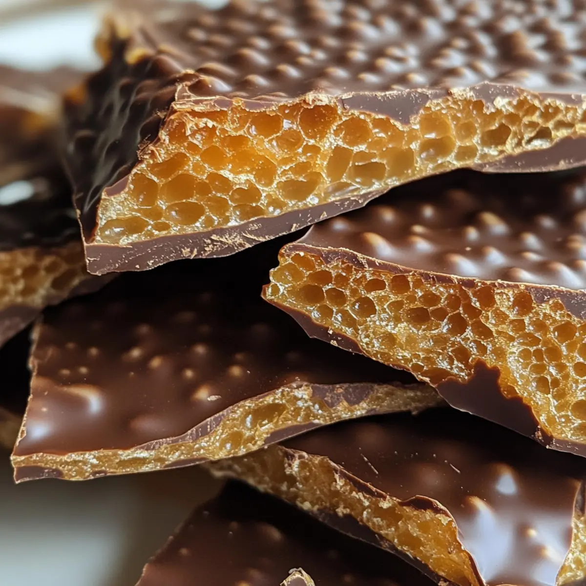 Delight in Crispy Homemade Honeycomb Toffee Sponge Candy