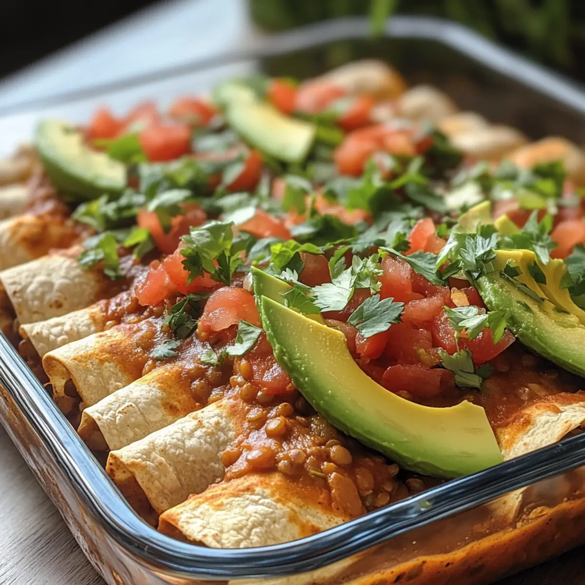 Satisfying Vegan Enchiladas with Lentils for Busy Nights
