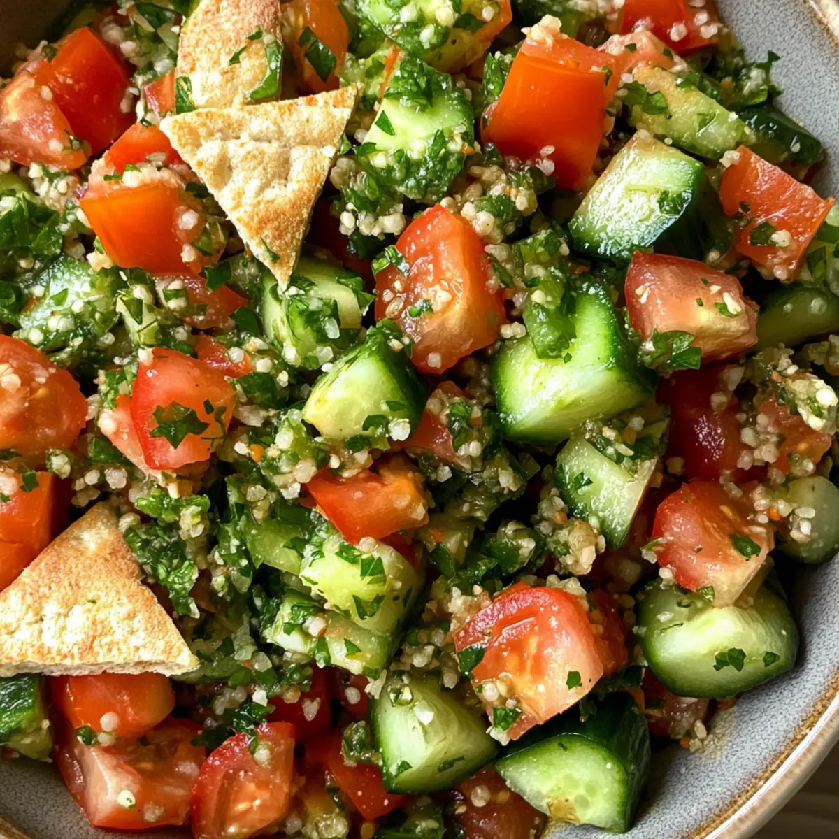 Fresh Lebanese Summer Mezze Fattoush Tabbouleh Salad