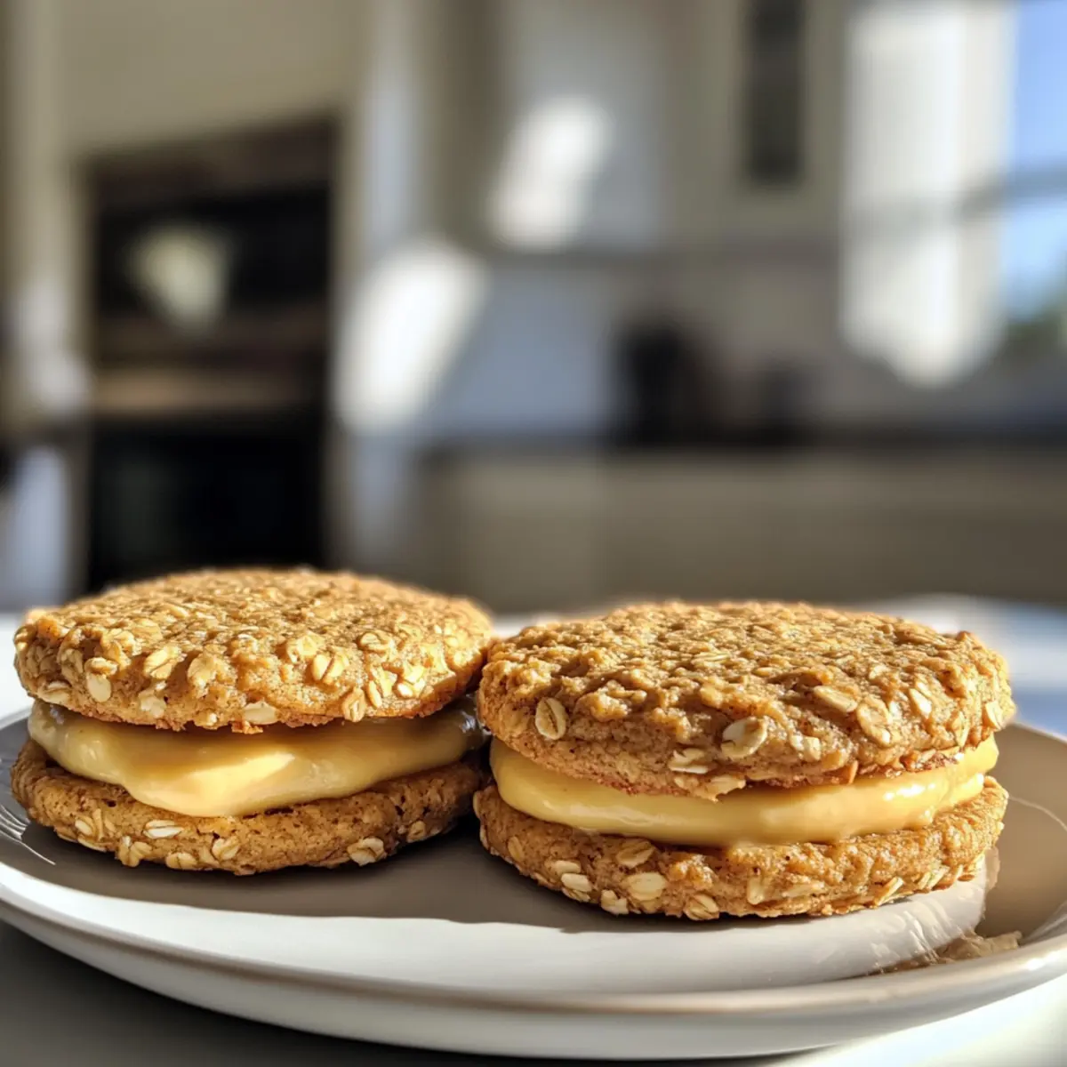 Golden Oat Masala Chai Custard Sandwich Cookies Bliss