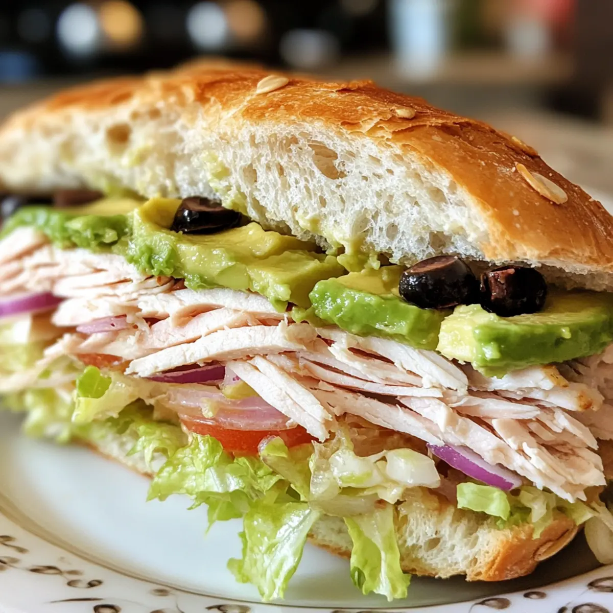 Delicious Turkey Avocado Grinder Sandwich for a Fresh Summer Bite