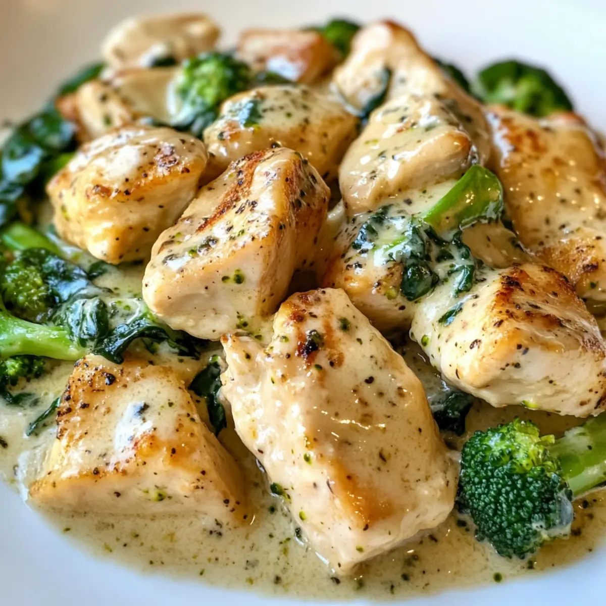 Savory Garlic Chicken with Broccoli and Spinach in 20 Minutes