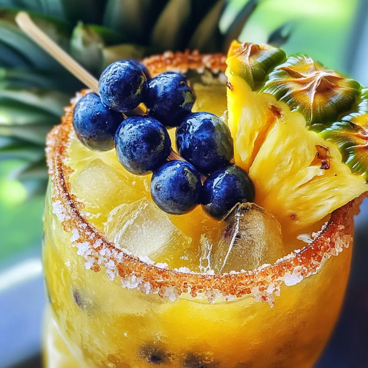 Refreshing Pineapple Blueberry Margarita for Everyone to Enjoy