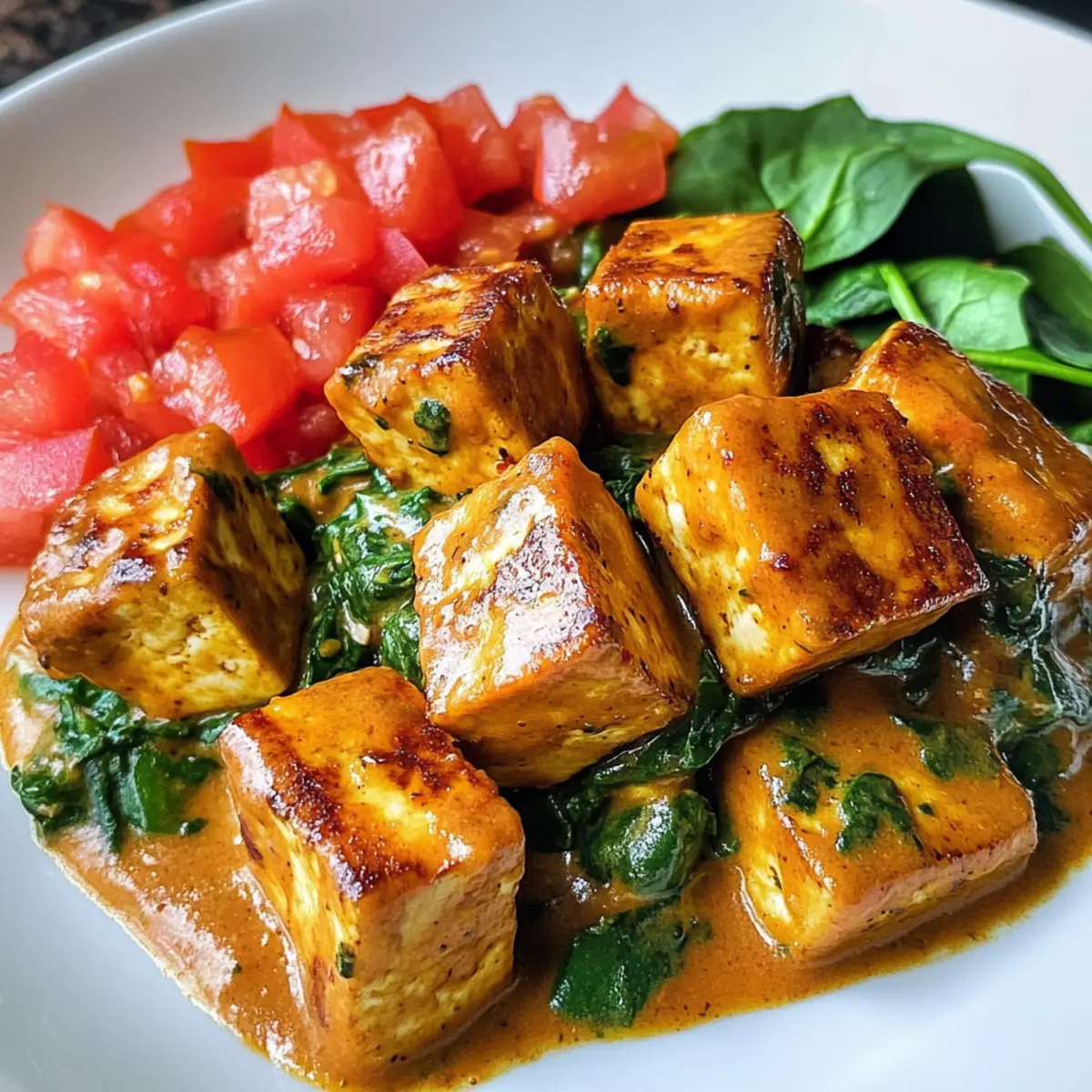 High Protein Vegan Meal Prep: Creamy Tuscan Tofu Delight