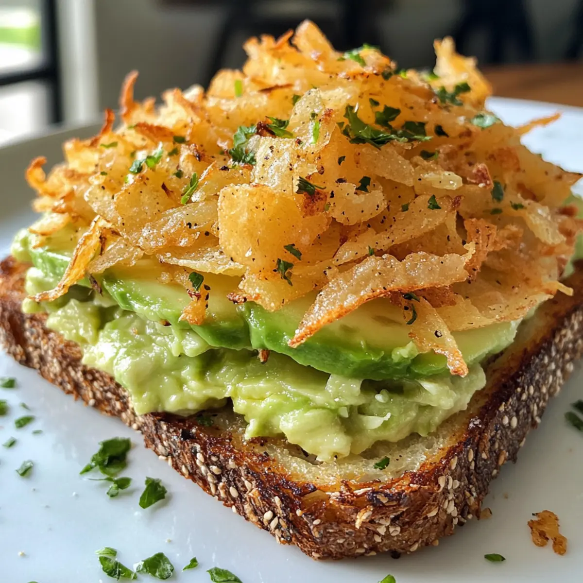Crispy Hash Brown Avocado Toast: A Breakfast Game Changer