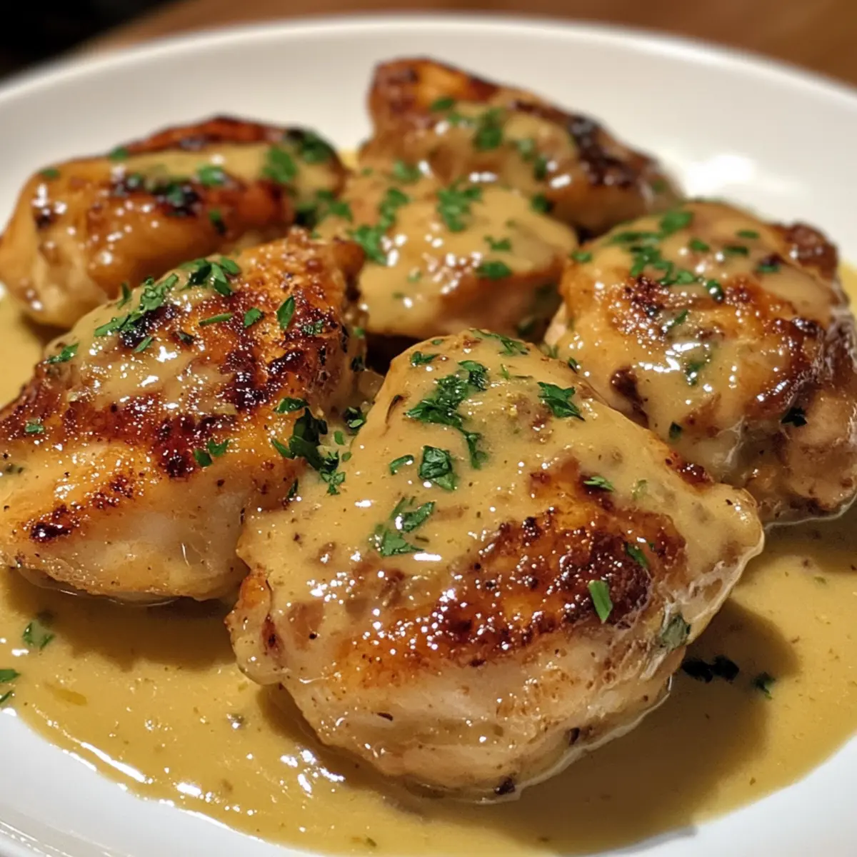 Whiskey Chicken with Creamy Garlic Sauce: A Cozy Delight