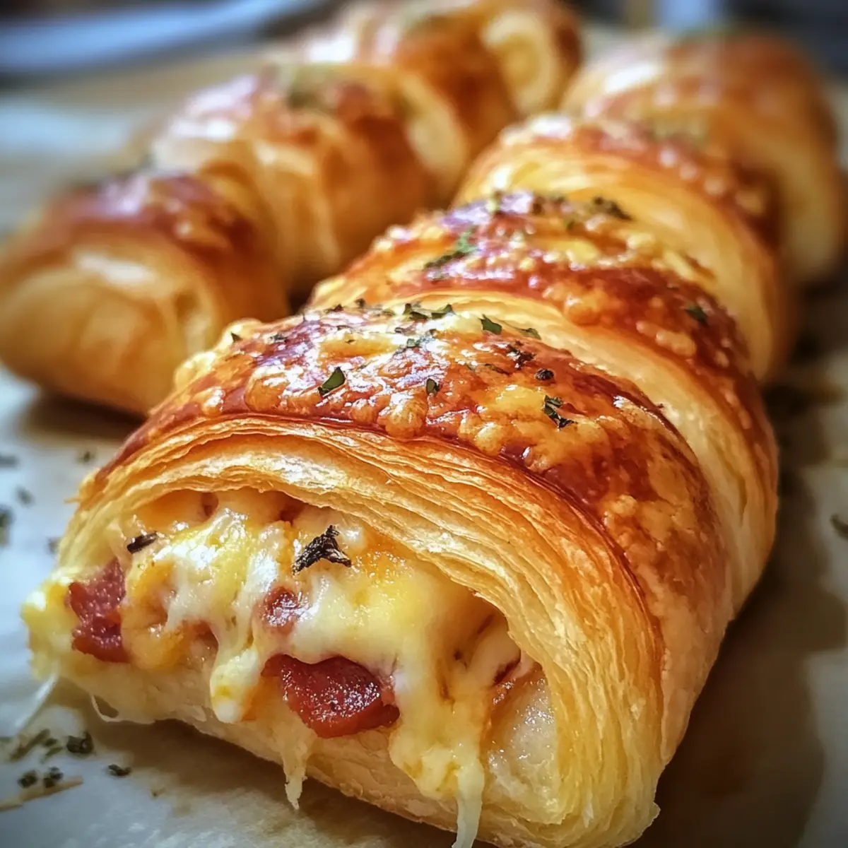 Garlic Butter Pizza Croissants: Quick and Irresistibly Flaky