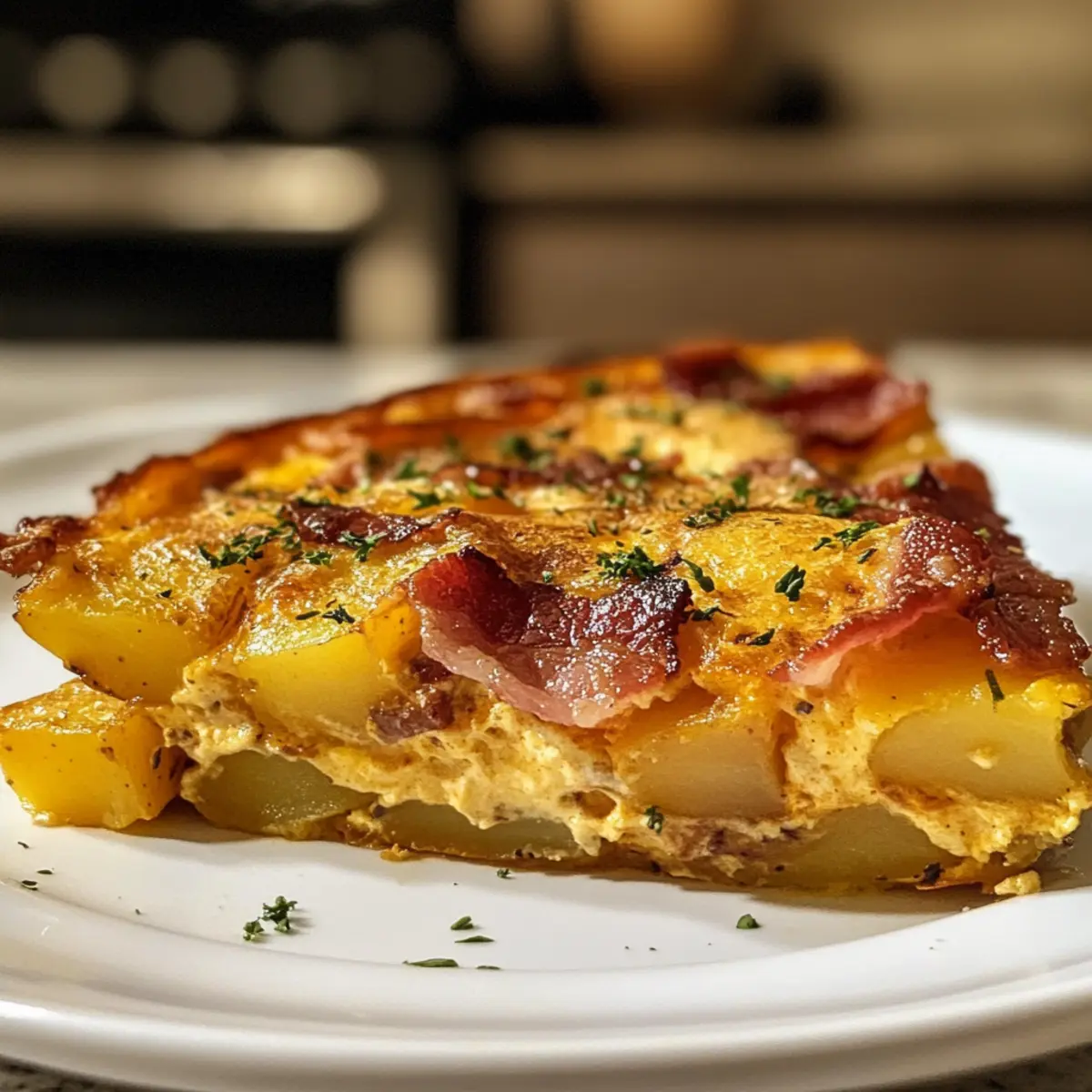Bacon Potato and Cheddar Frittata for Cozy Brunch Vibes