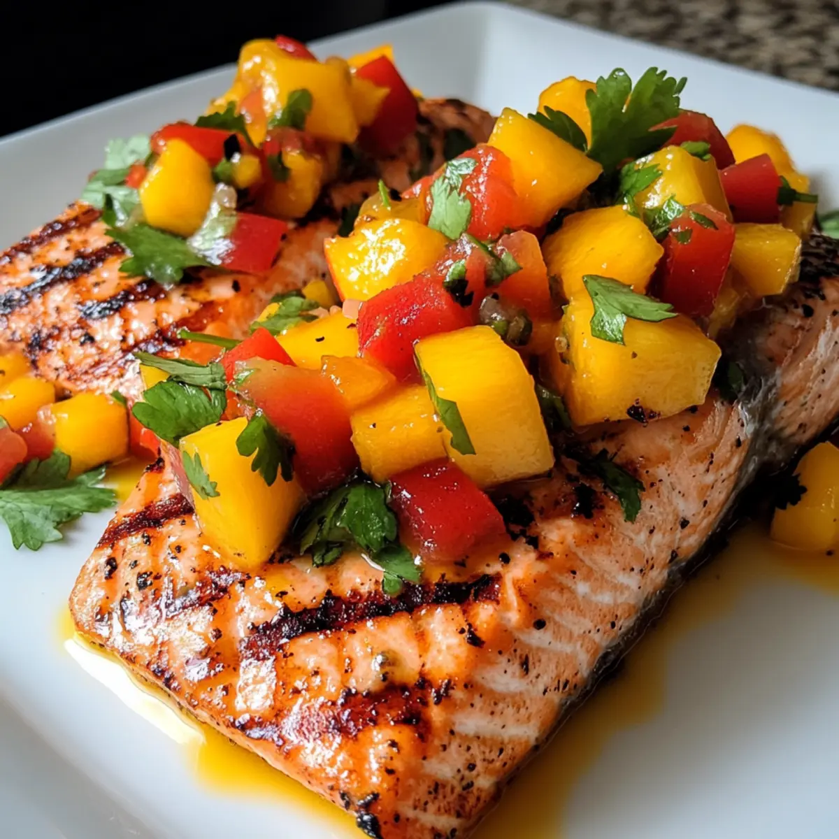 Healthy Grilled Salmon with Mango Salsa for a Fresh Twist