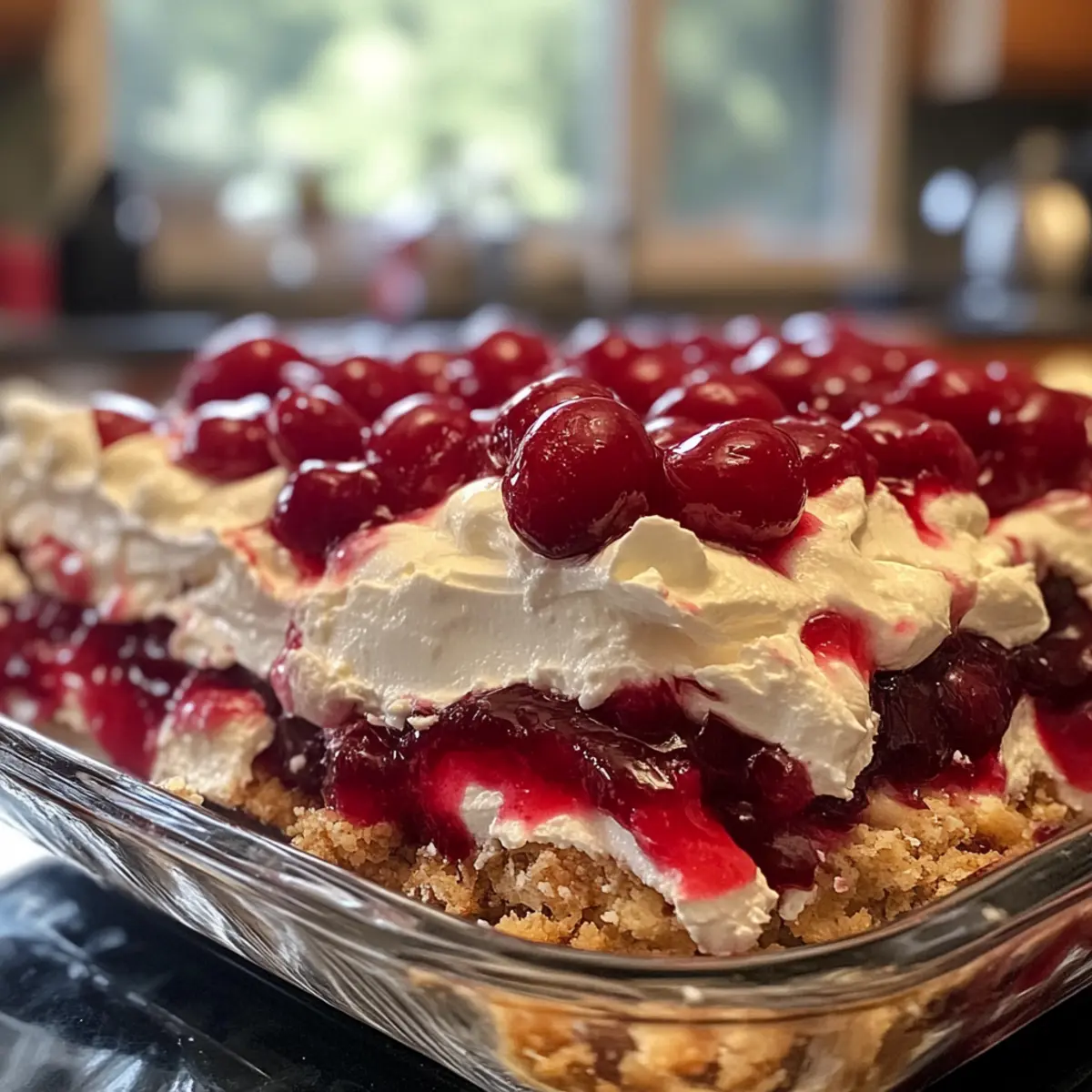 Cherry Lasagna Lush: A Creamy No-Bake Delight to Savor