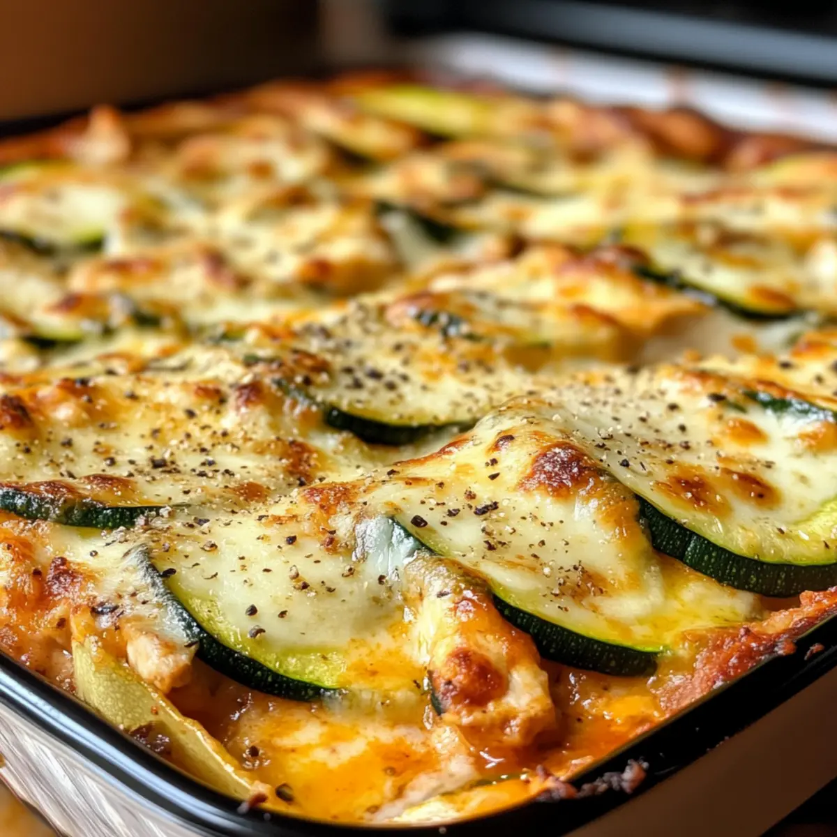 Low Carb BBQ Chicken Zucchini Casserole You’ll Crave!