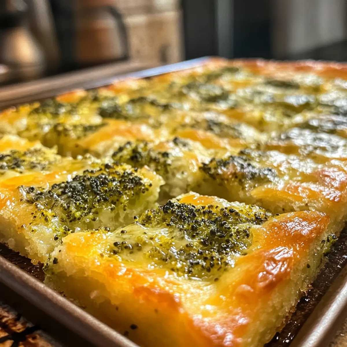 Broccoli Cheddar Squares