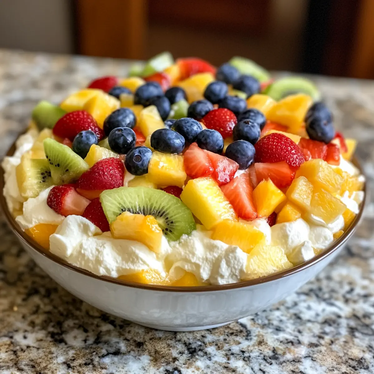 Refreshing Hawaiian Cheesecake Salad with Fruity Bliss
