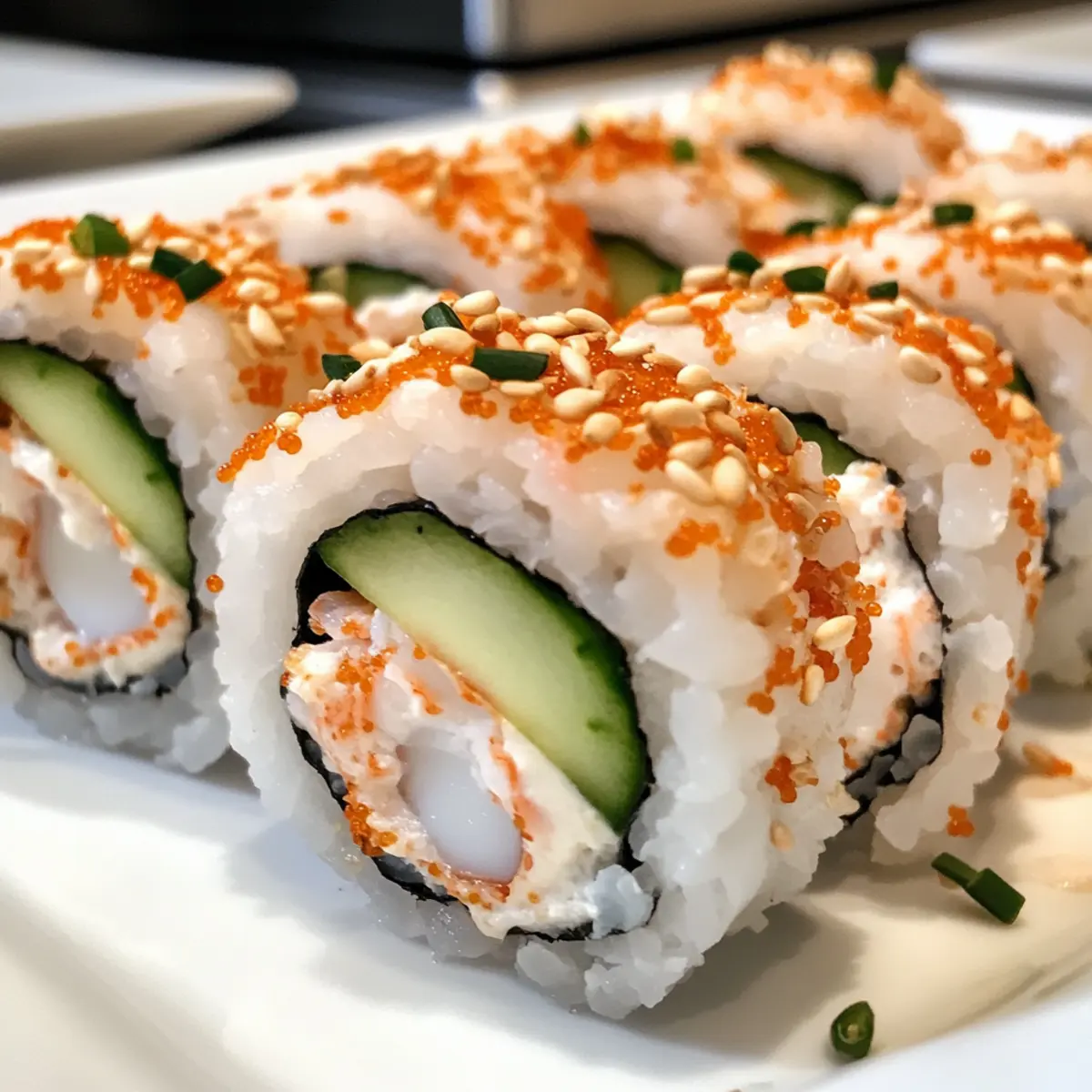 Healthy Spicy Crab Sushi Roll