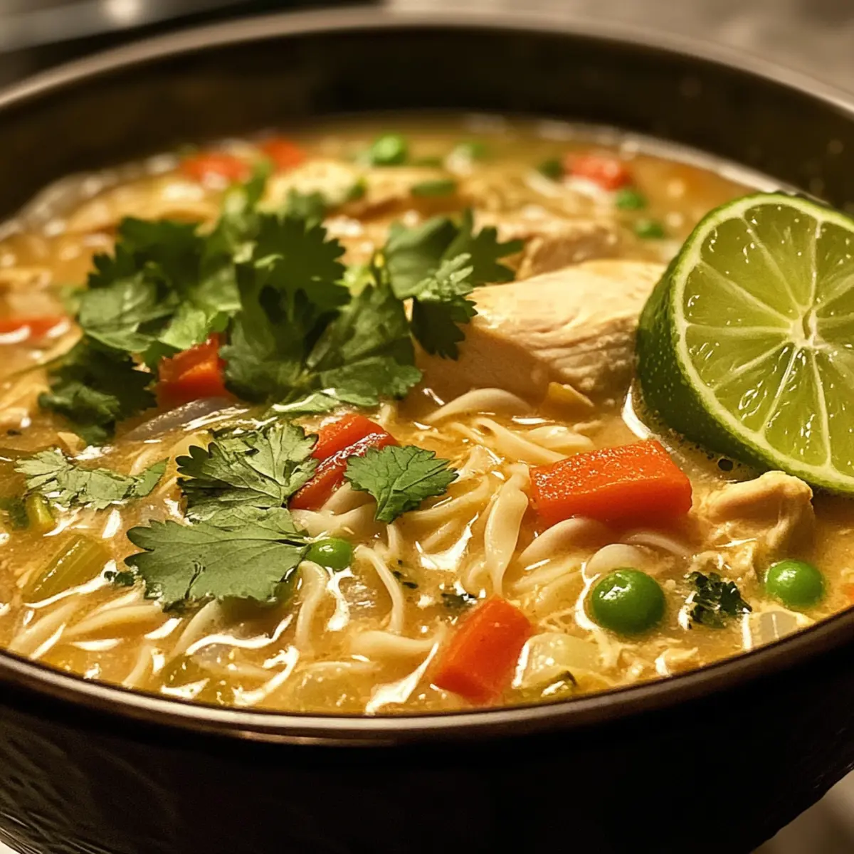 Delicious Thai Chicken Noodle Soup for Cozy Weeknights